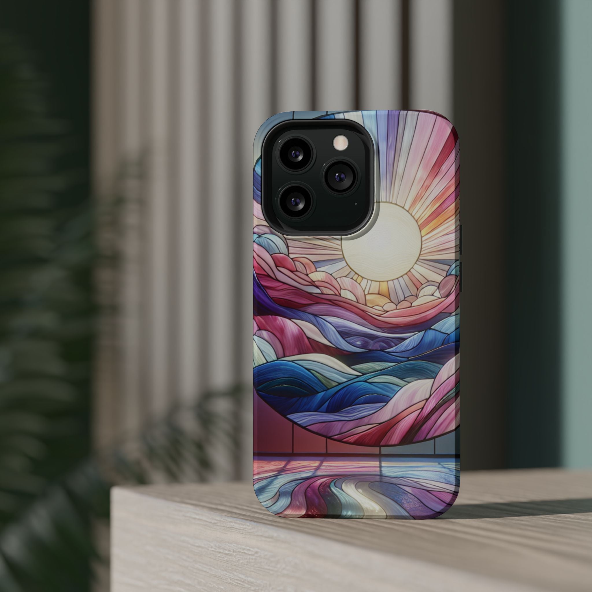 Magnet Tough Cases - Sunrise Stained Glass Design
