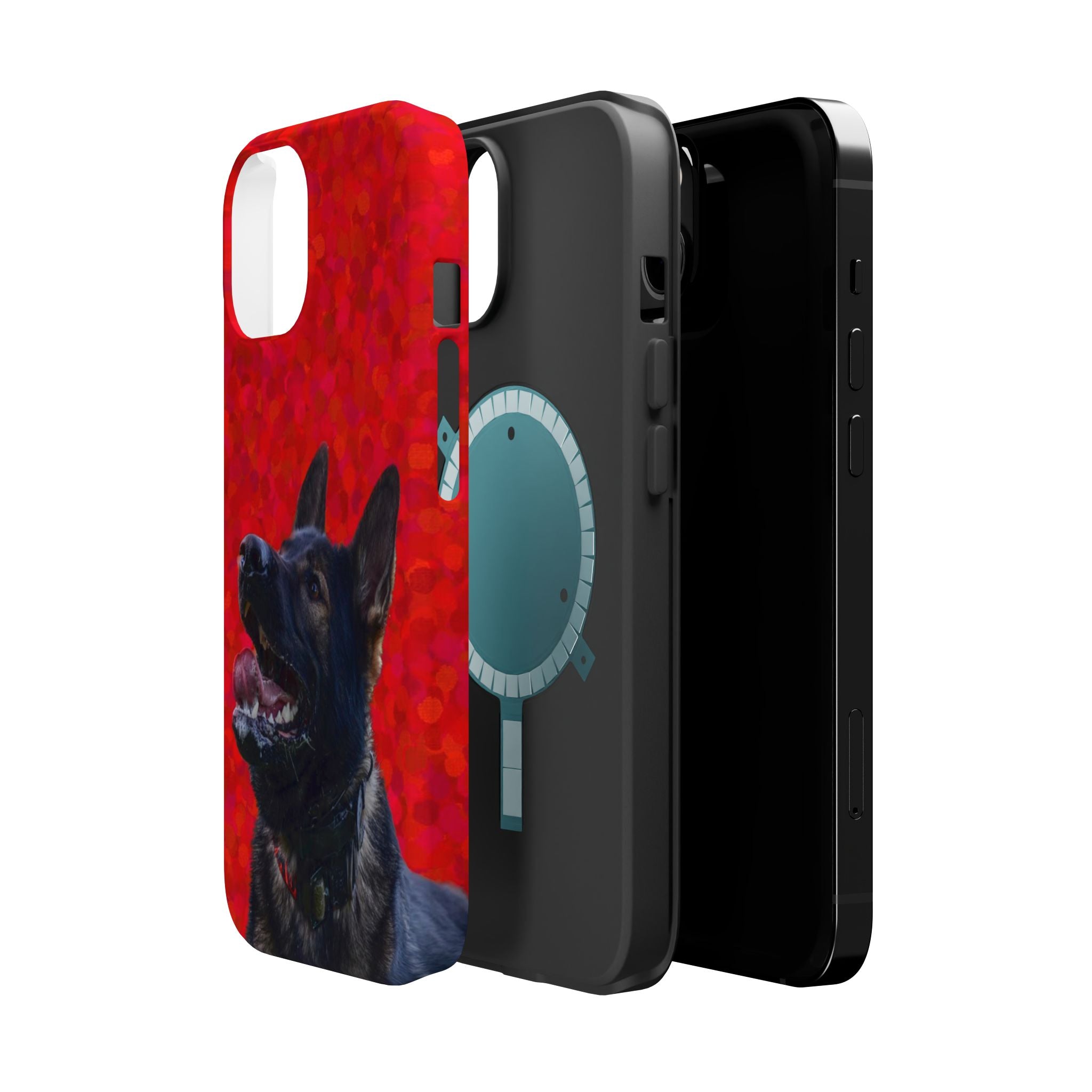 German Shepherd Portrait Magnetic Impact-Resistant Phone Case