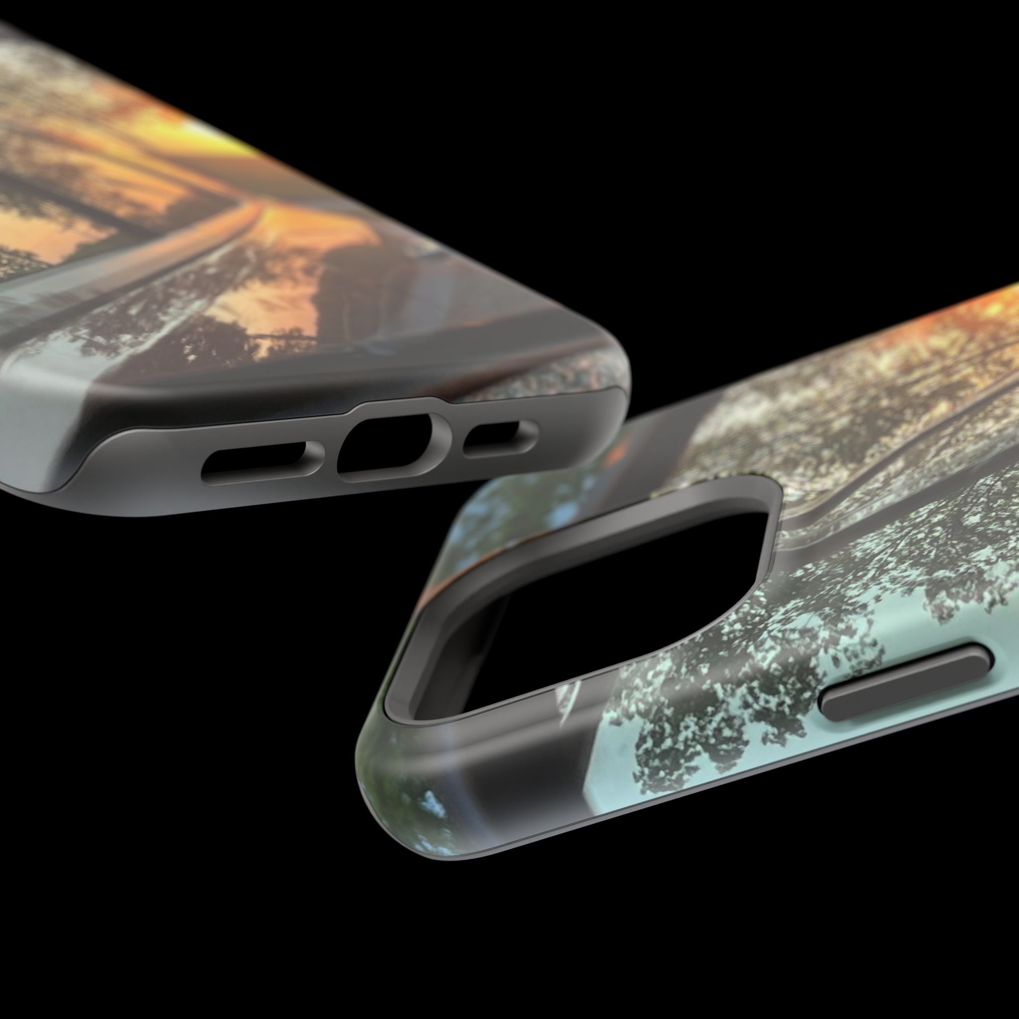 Phone Case — Sunset Reflection Magnetic Impact-Resistant Case