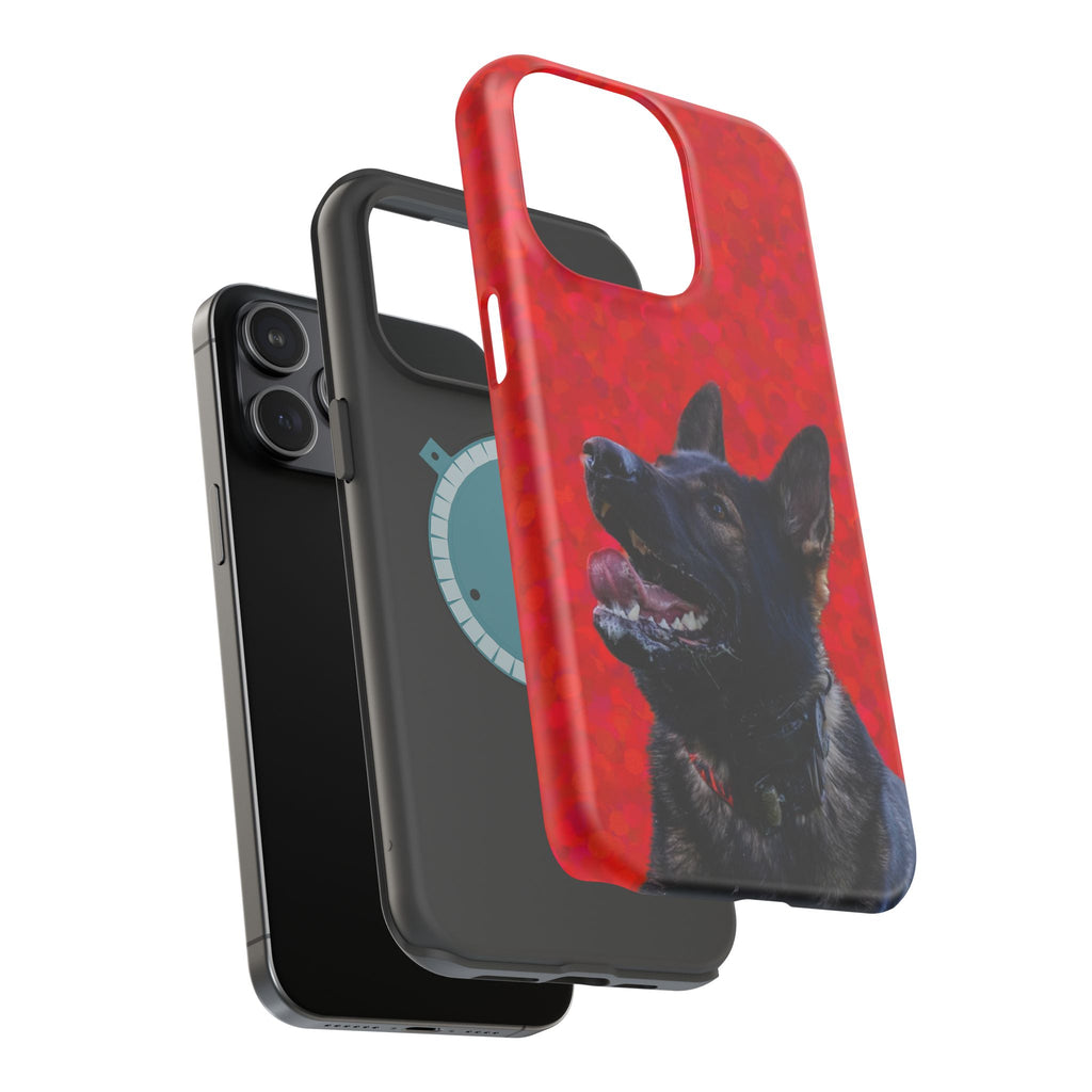 German Shepherd Portrait Magnetic Impact-Resistant Phone Case