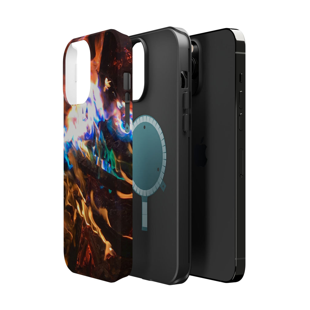 Aurora Flame Phone Case - Magnetic Impact-Resistant iPhone Cover