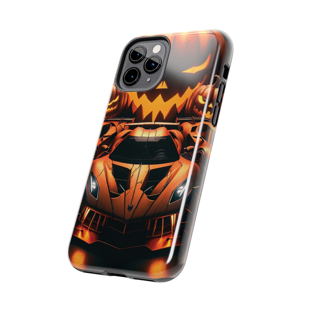 Halloween Supercar Tough Phone Case — Pumpkin Jack-O'-Lantern Design