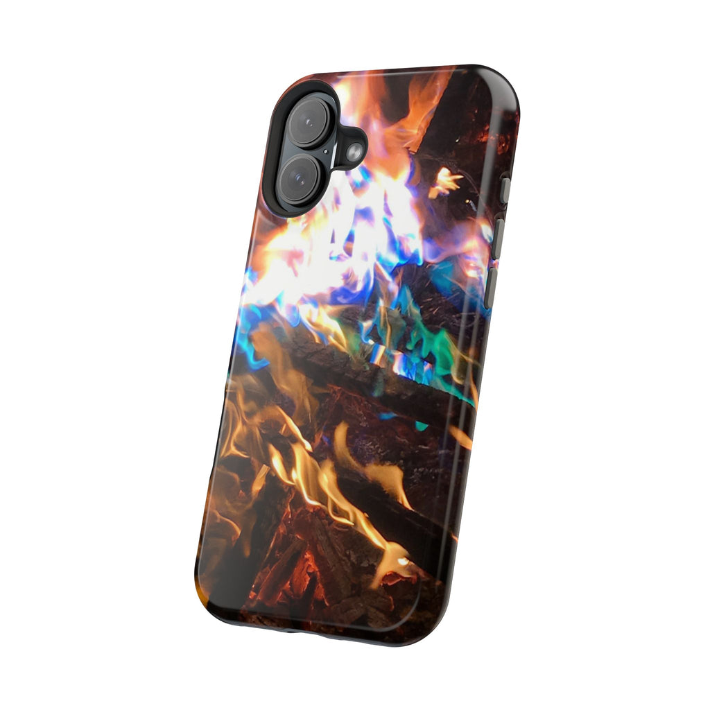 Aurora Flame Phone Case - Magnetic Impact-Resistant iPhone Cover