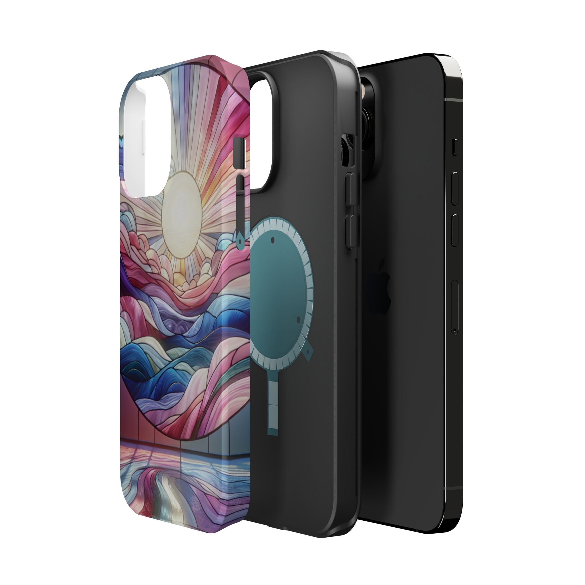 Magnet Tough Cases - Sunrise Stained Glass Design