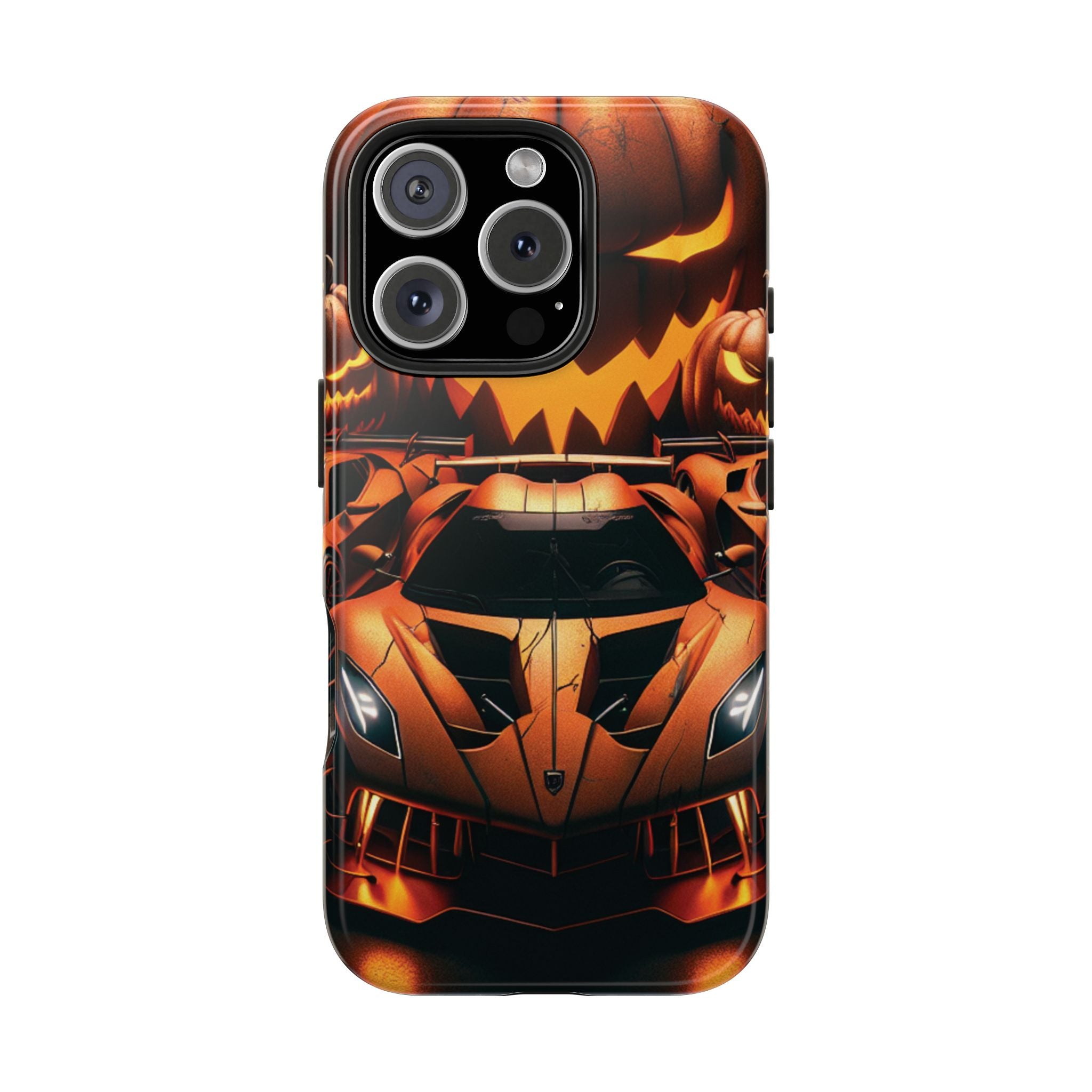 Halloween Supercar Tough Phone Case — Pumpkin Jack-O'-Lantern Design