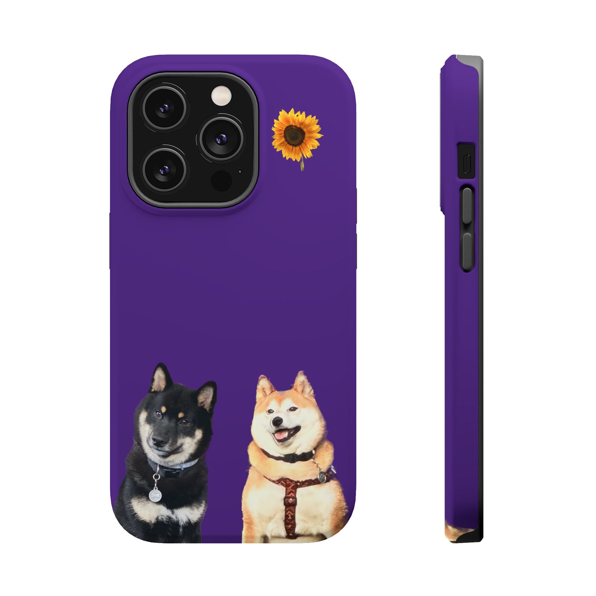 Shiba pair purple sunflower MagSafe Tough Cases