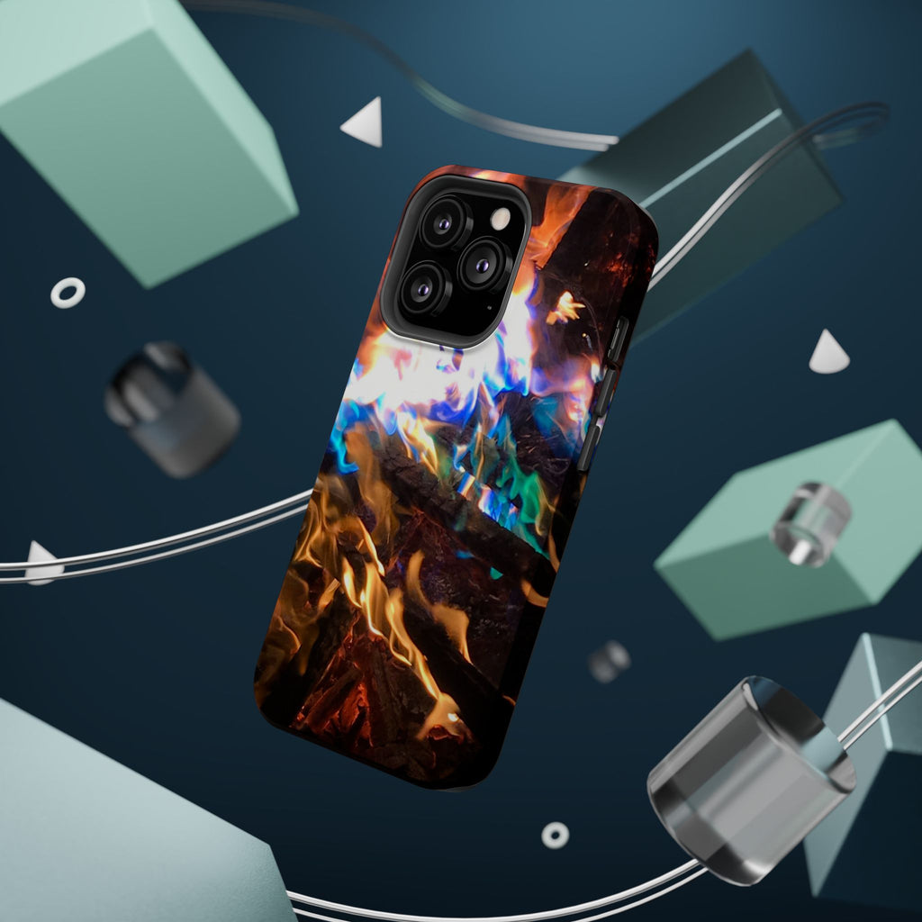 Aurora Flame Phone Case - Magnetic Impact-Resistant iPhone Cover