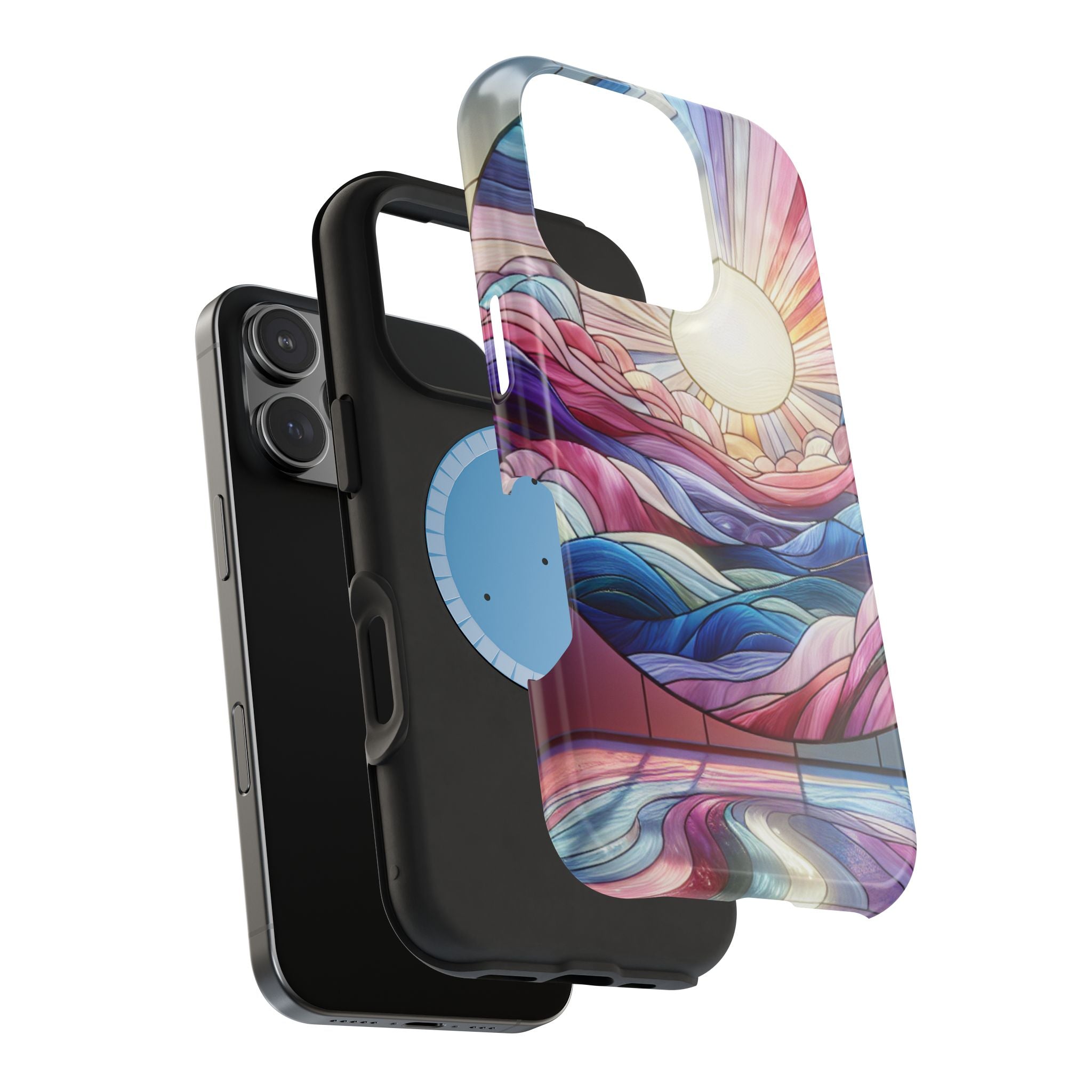 Magnet Tough Cases - Sunrise Stained Glass Design