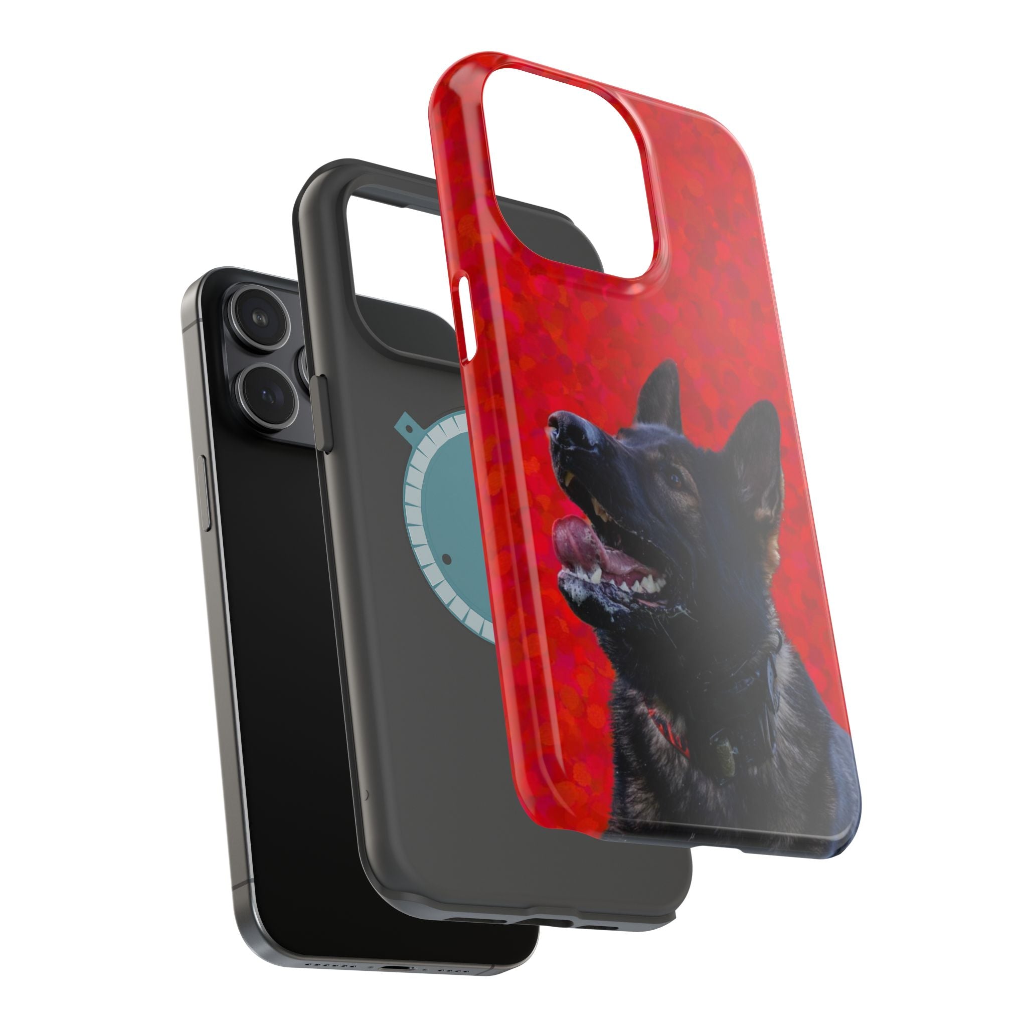 German Shepherd Portrait Magnetic Impact-Resistant Phone Case