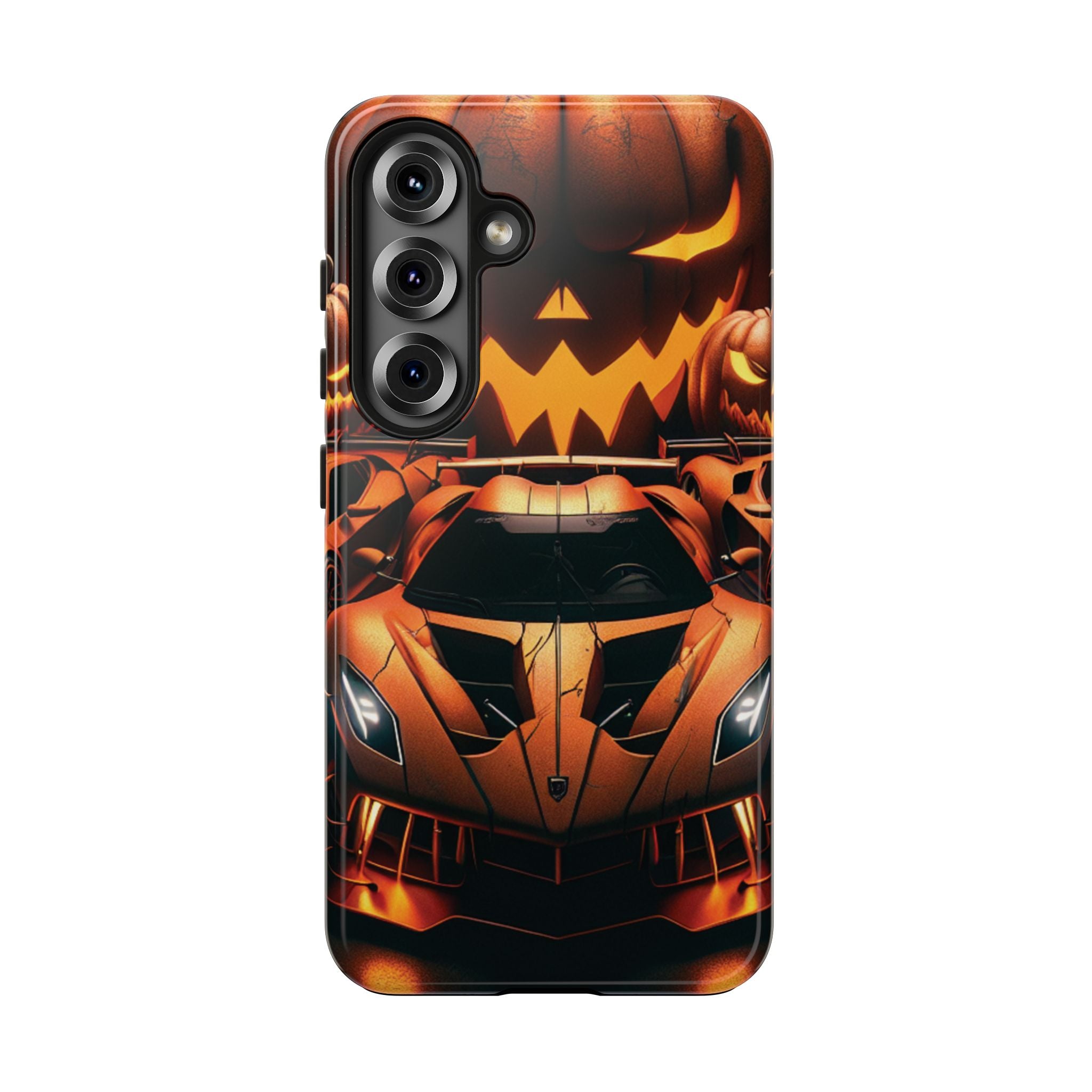 Halloween Supercar Tough Phone Case — Pumpkin Jack-O'-Lantern Design