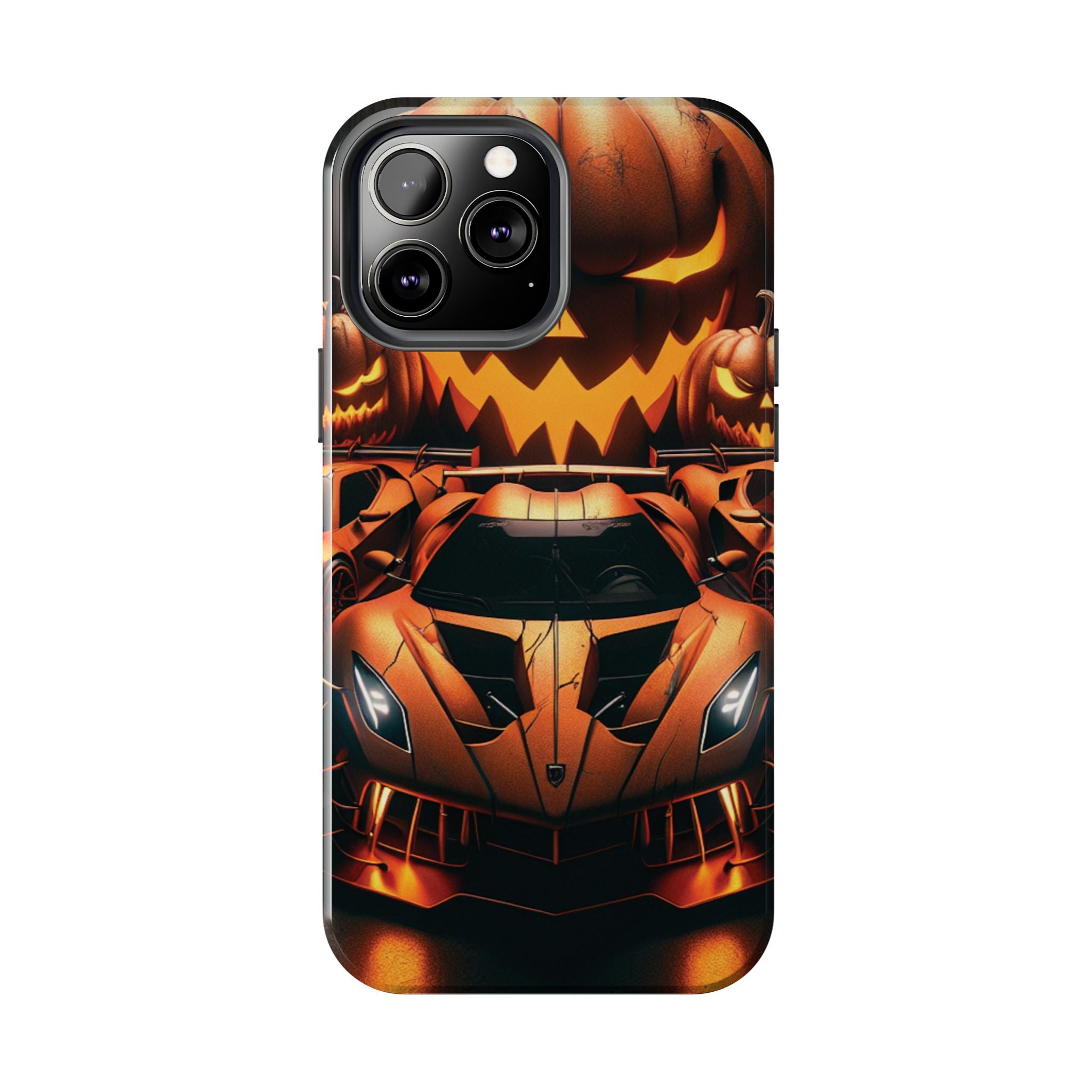 Halloween Supercar Tough Phone Case — Pumpkin Jack-O'-Lantern Design
