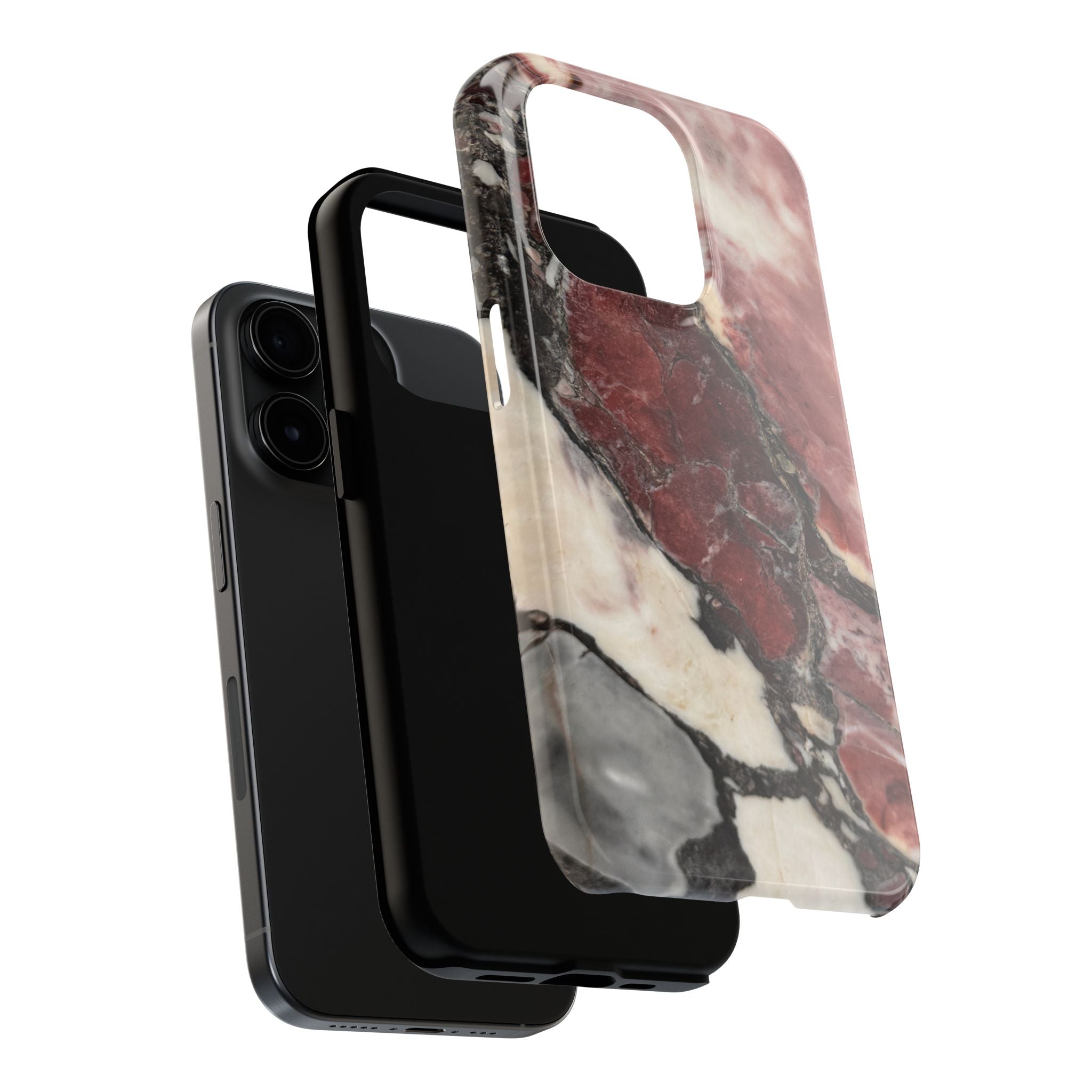 Red Marble Tough Phone Case — Protective Designer Phone Cover