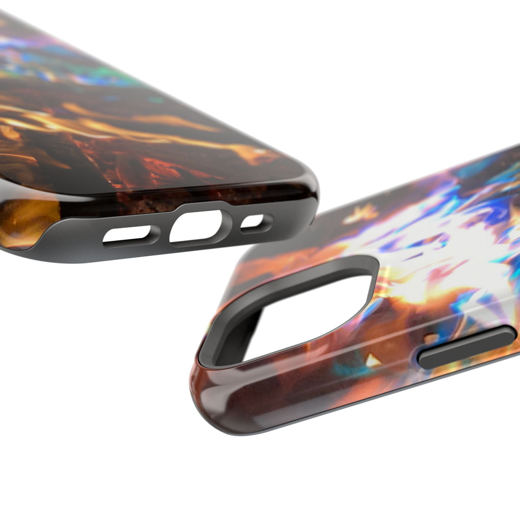 Aurora Flame Phone Case - Magnetic Impact-Resistant iPhone Cover