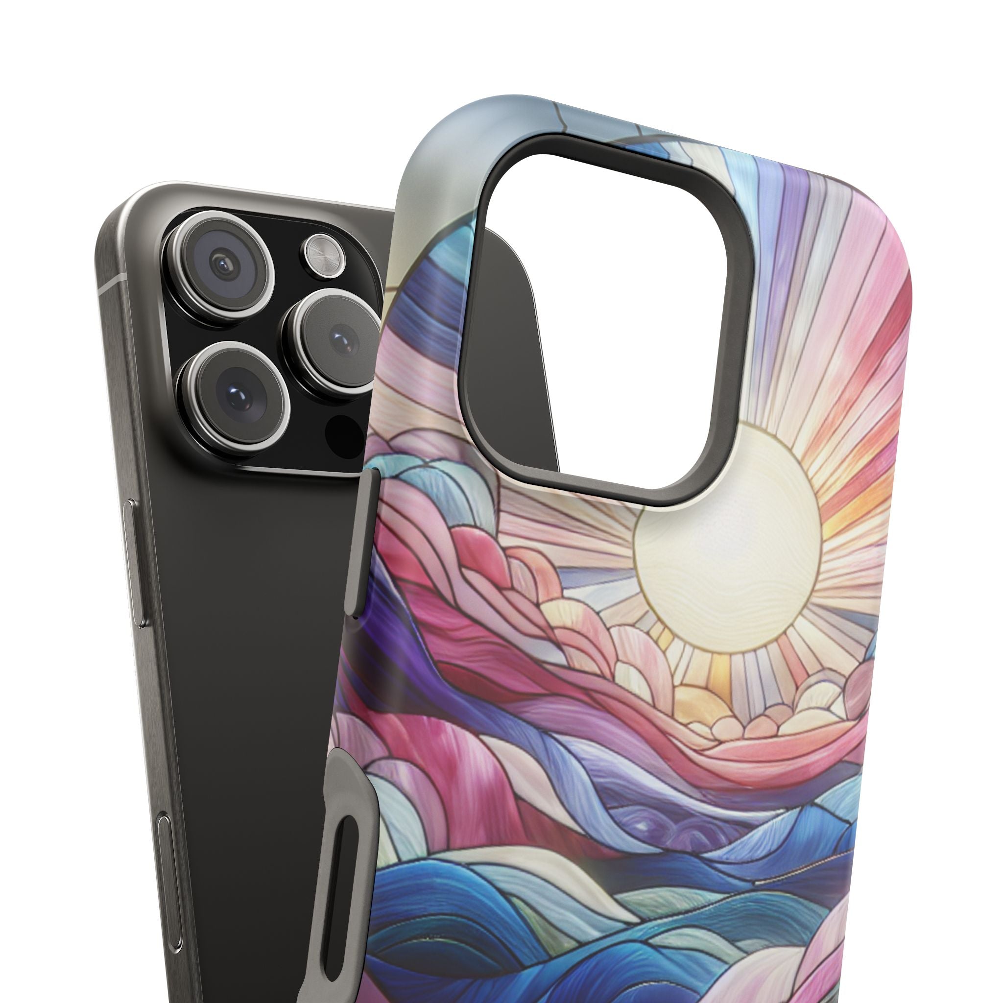 Magnet Tough Cases - Sunrise Stained Glass Design