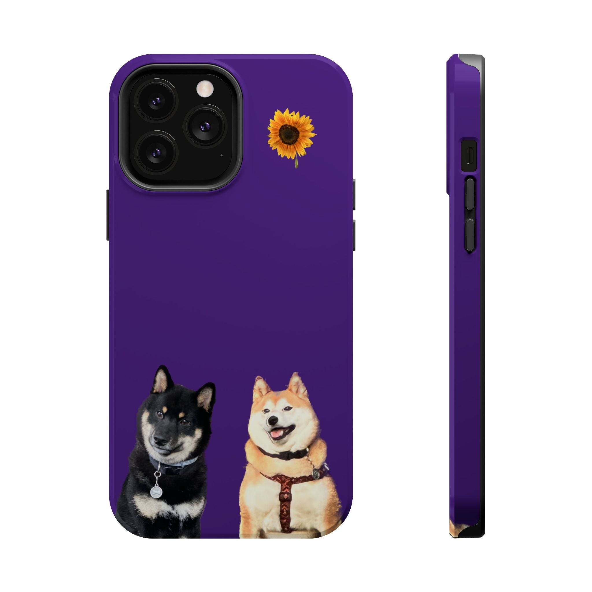 Shiba pair purple sunflower MagSafe Tough Cases