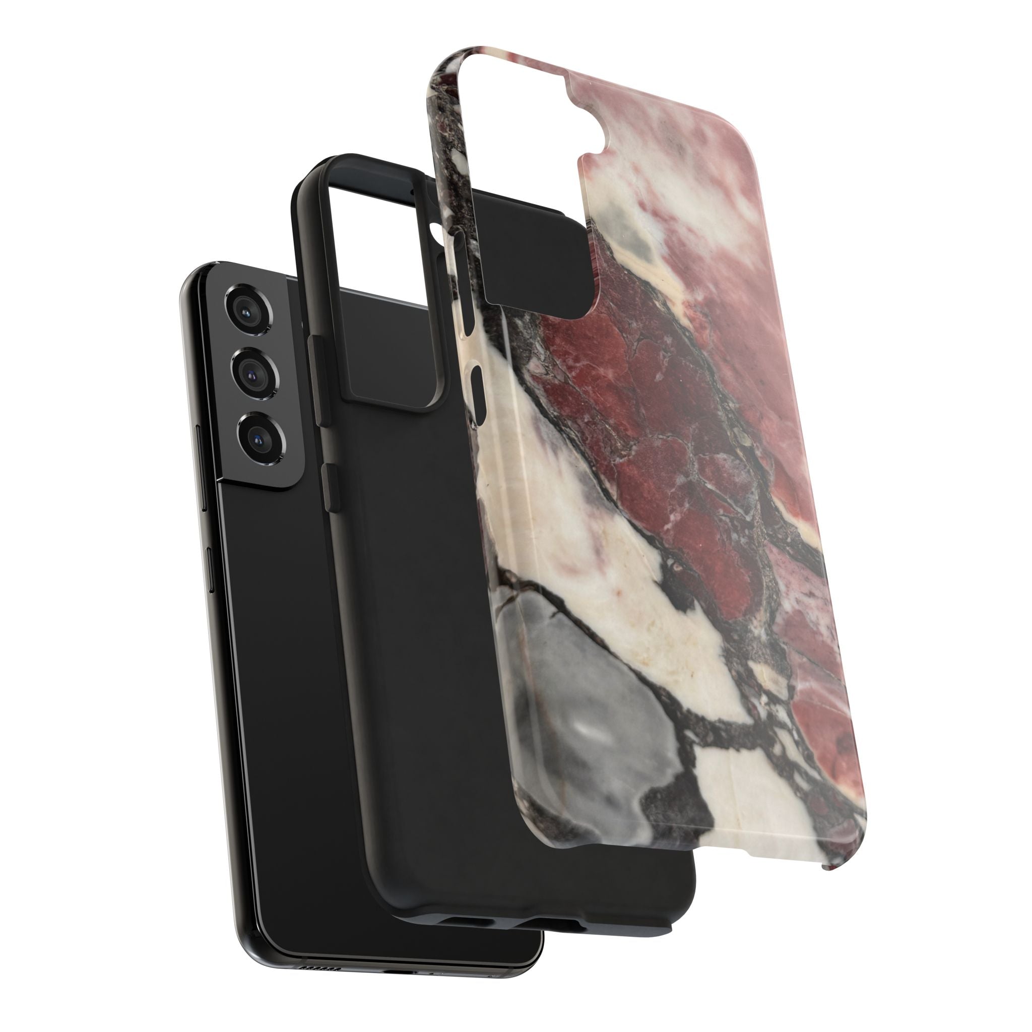 Red Marble Tough Phone Case — Protective Designer Phone Cover