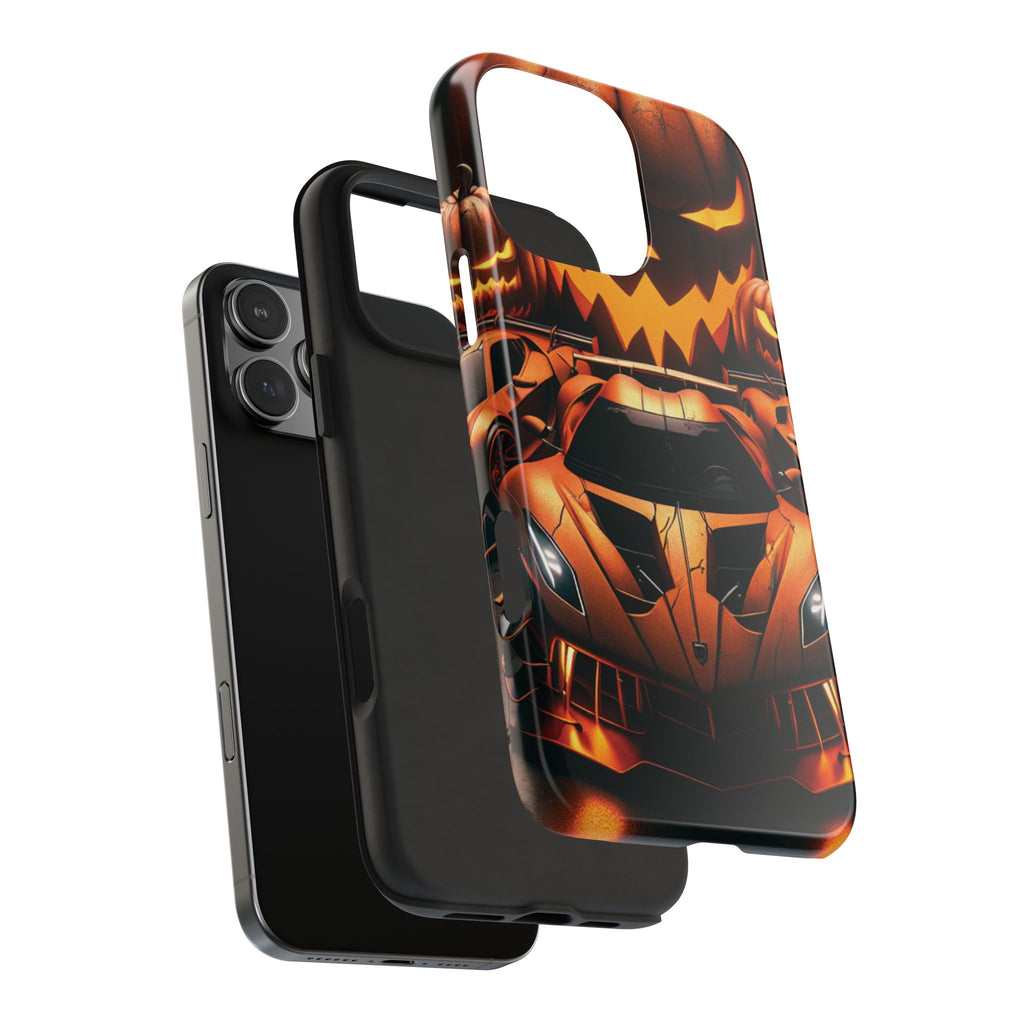 Halloween Supercar Tough Phone Case — Pumpkin Jack-O'-Lantern Design