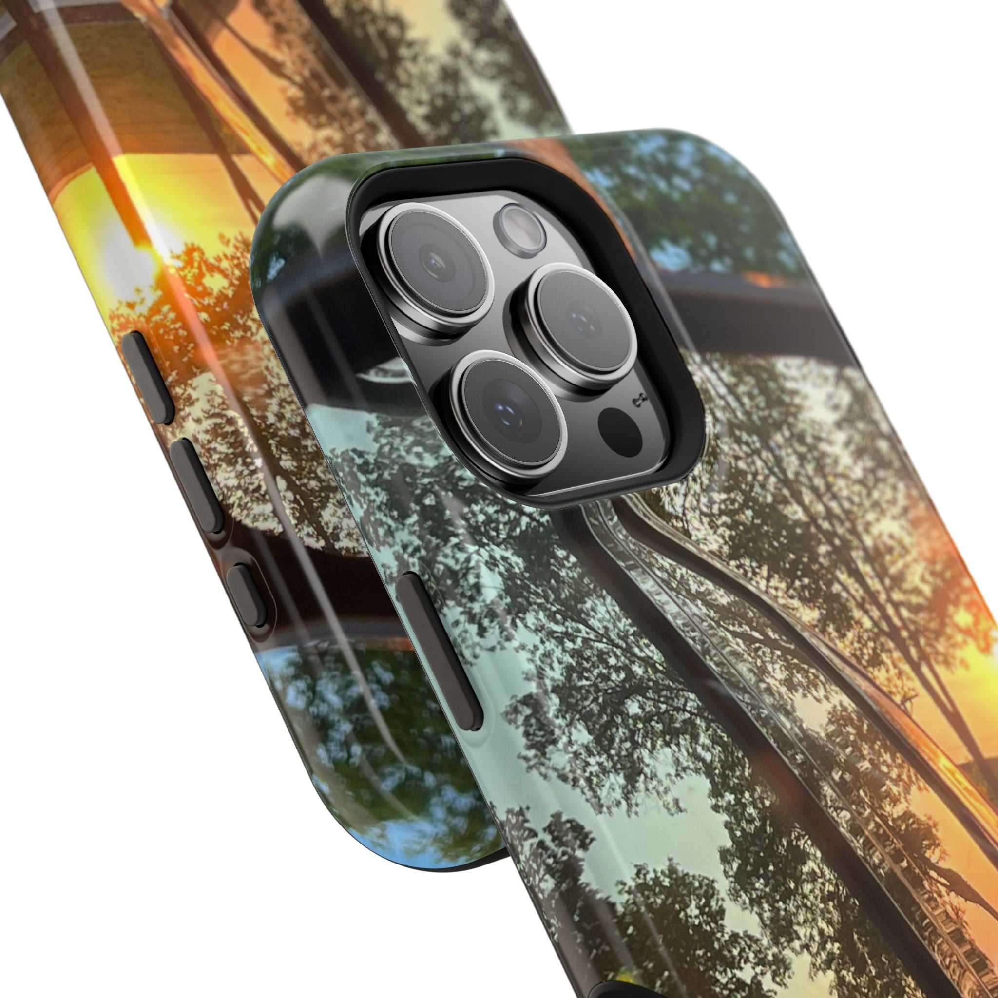 Phone Case — Sunset Reflection Magnetic Impact-Resistant Case