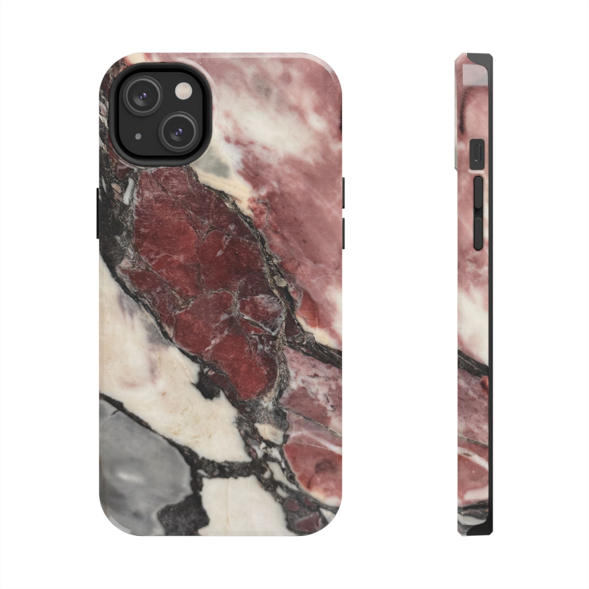 Red Marble Tough Phone Case — Protective Designer Phone Cover