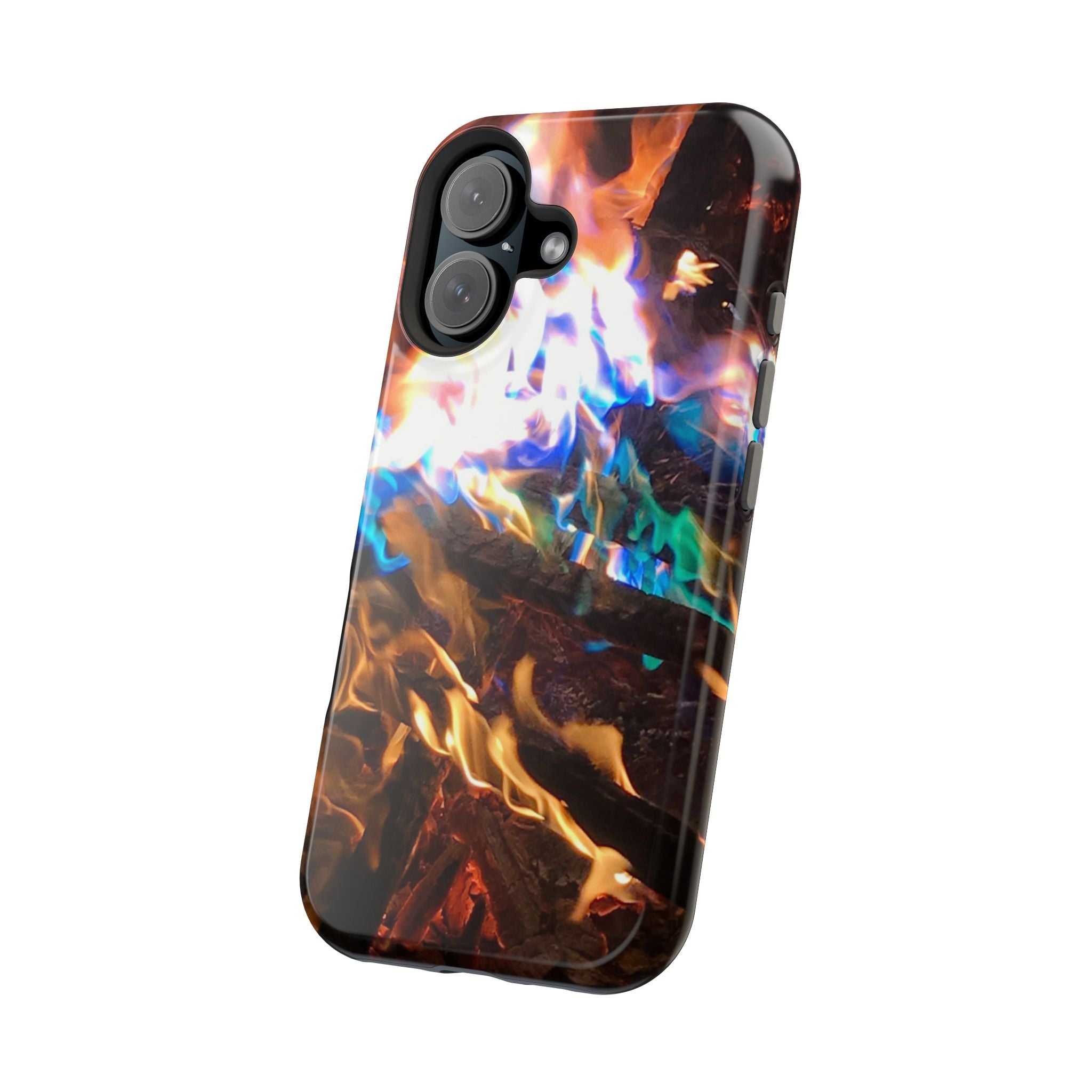 Aurora Flame Phone Case - Magnetic Impact-Resistant iPhone Cover