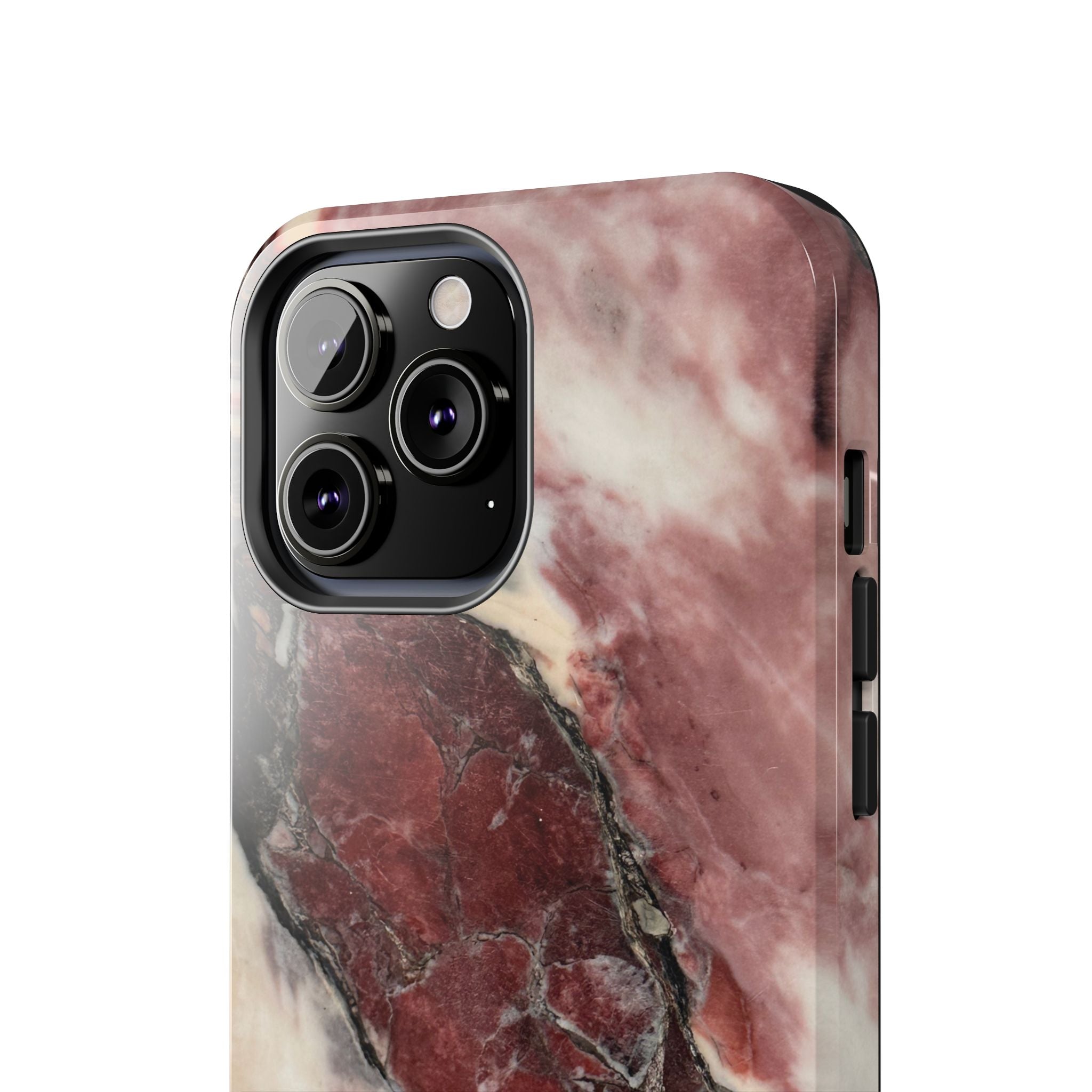 Red Marble Tough Phone Case — Protective Designer Phone Cover