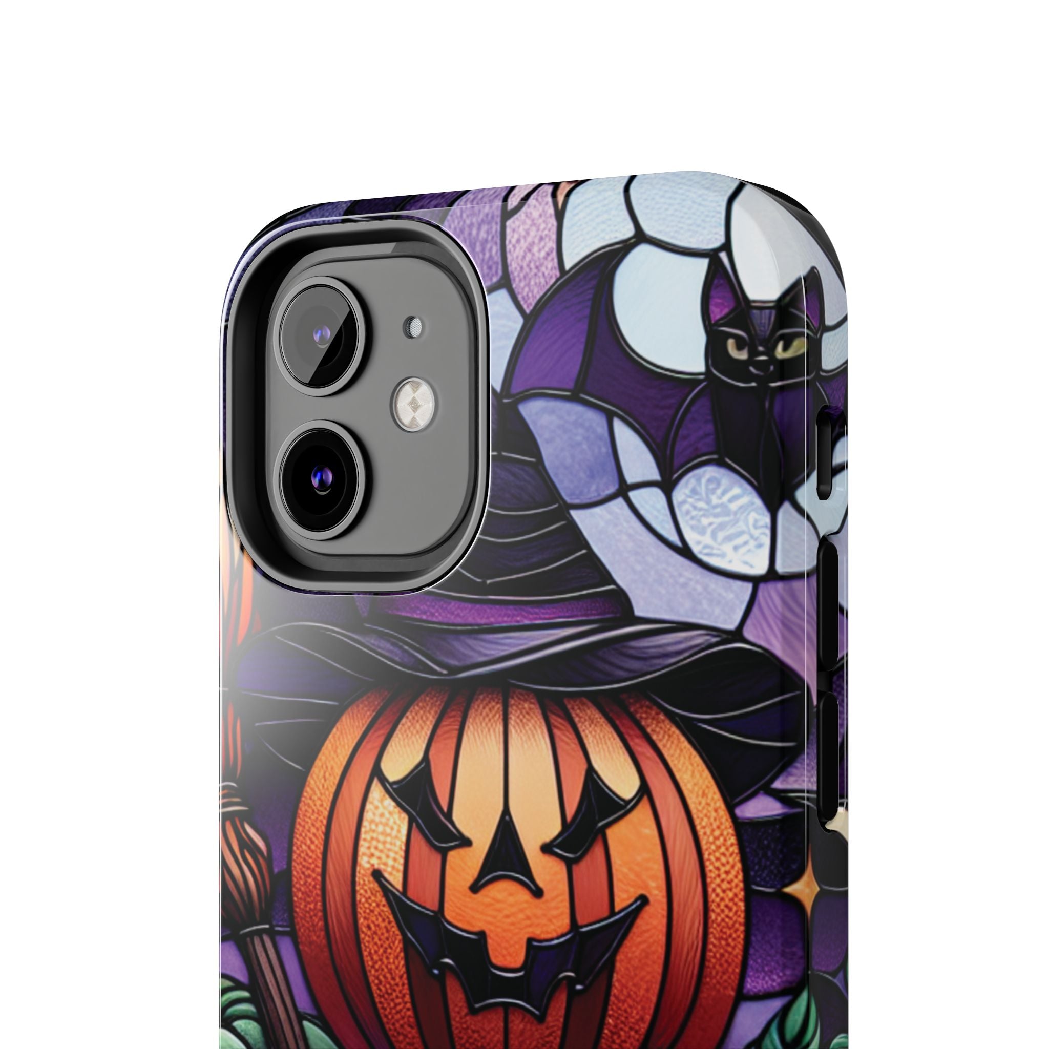 Halloween Jack-O'-Lantern Tough Phone Case — Spooky Pumpkin Witch Hat Design