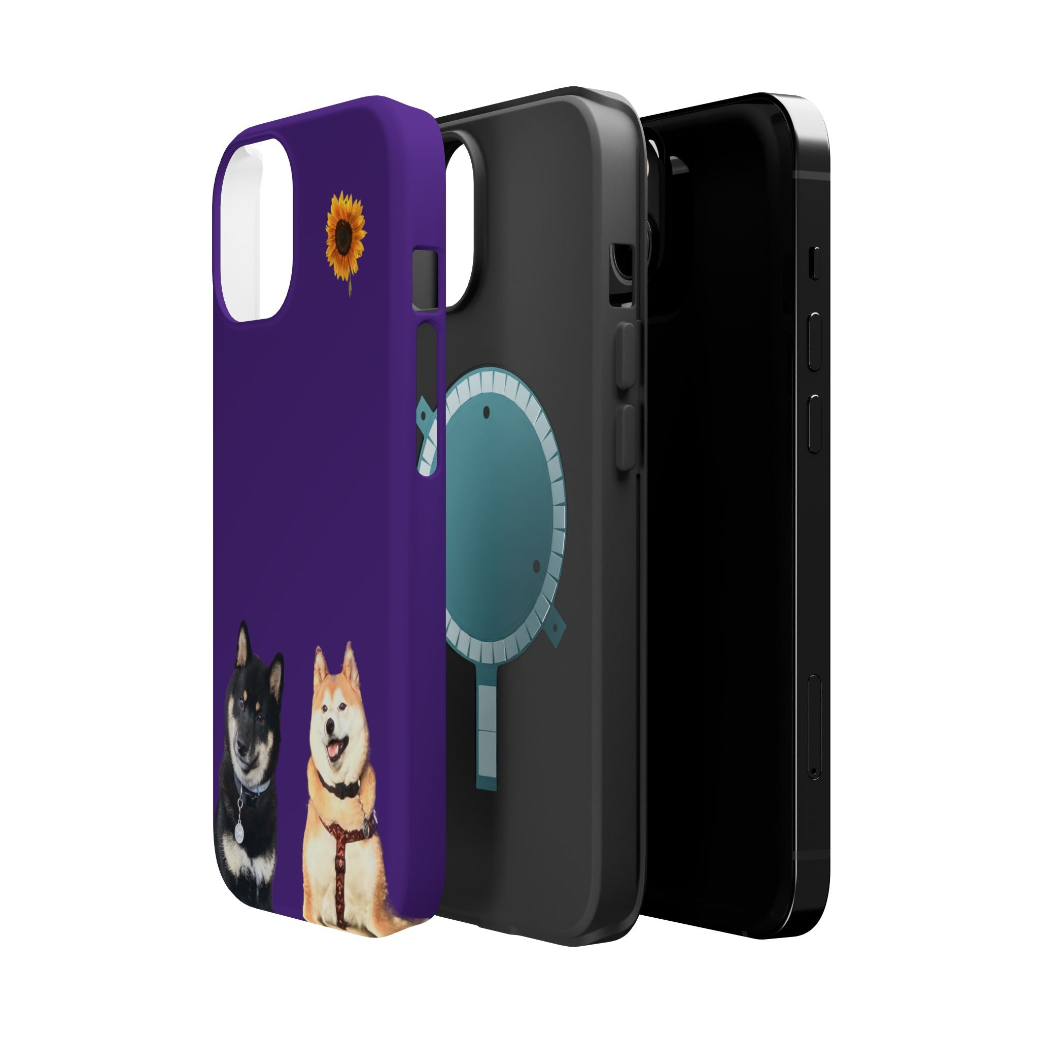 Shiba pair purple sunflower MagSafe Tough Cases