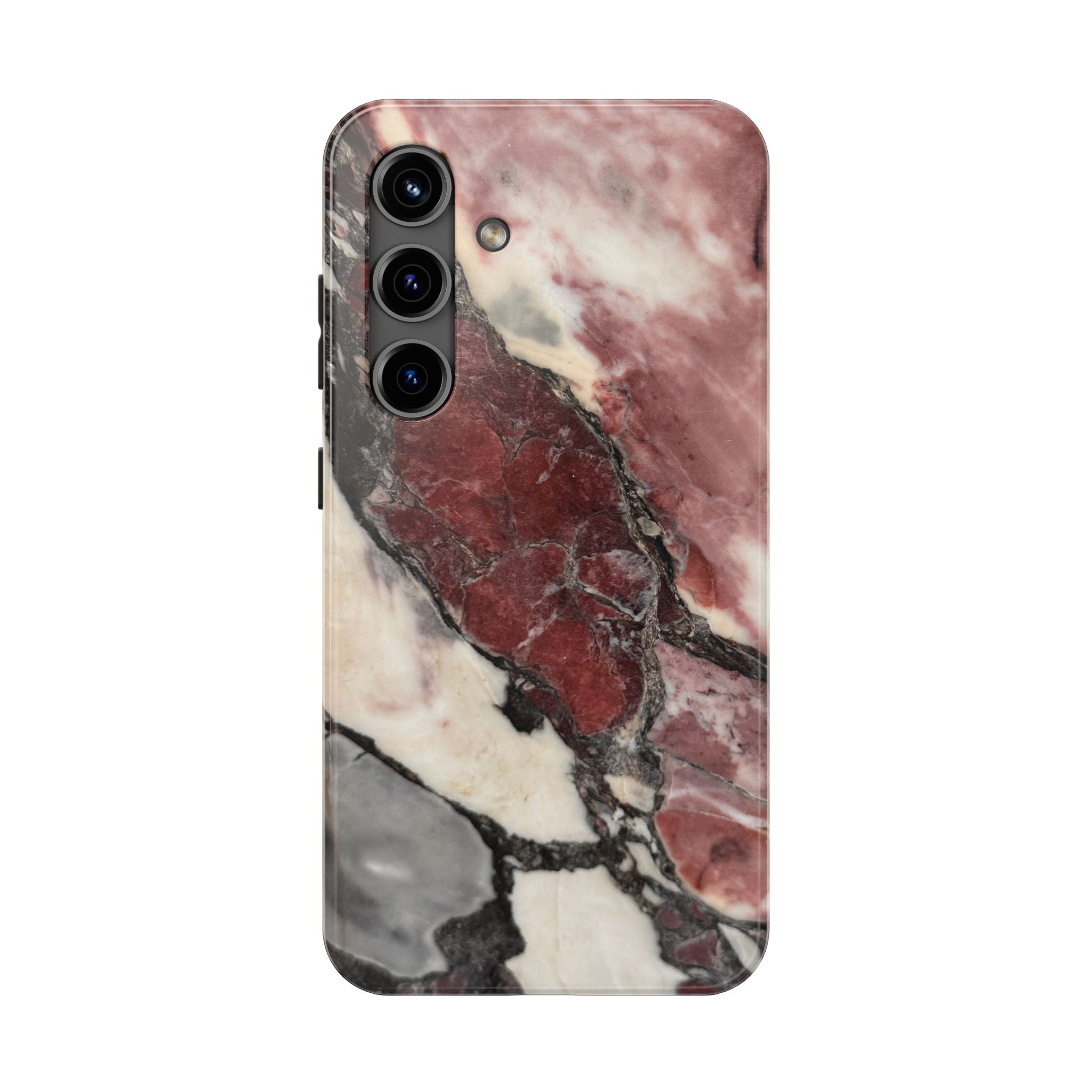Red Marble Tough Phone Case — Protective Designer Phone Cover
