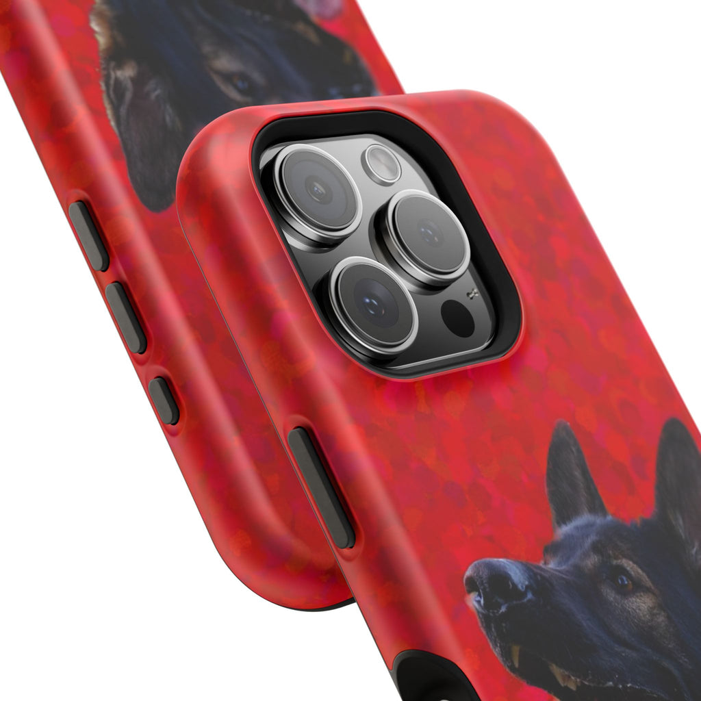 German Shepherd Portrait Magnetic Impact-Resistant Phone Case