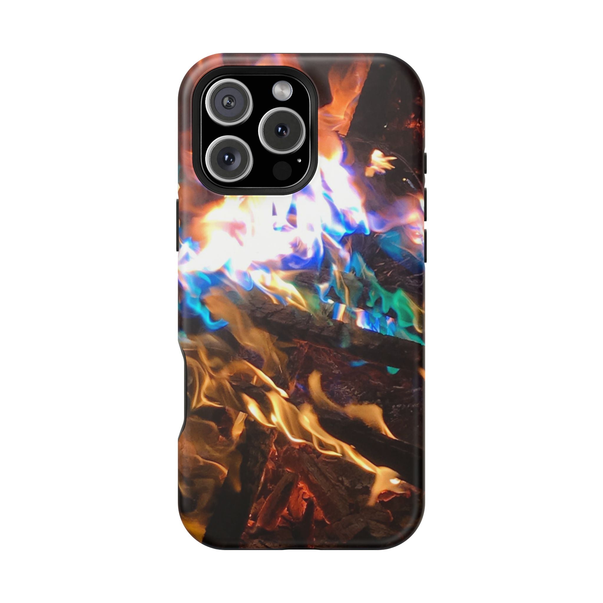 Aurora Flame Phone Case - Magnetic Impact-Resistant iPhone Cover
