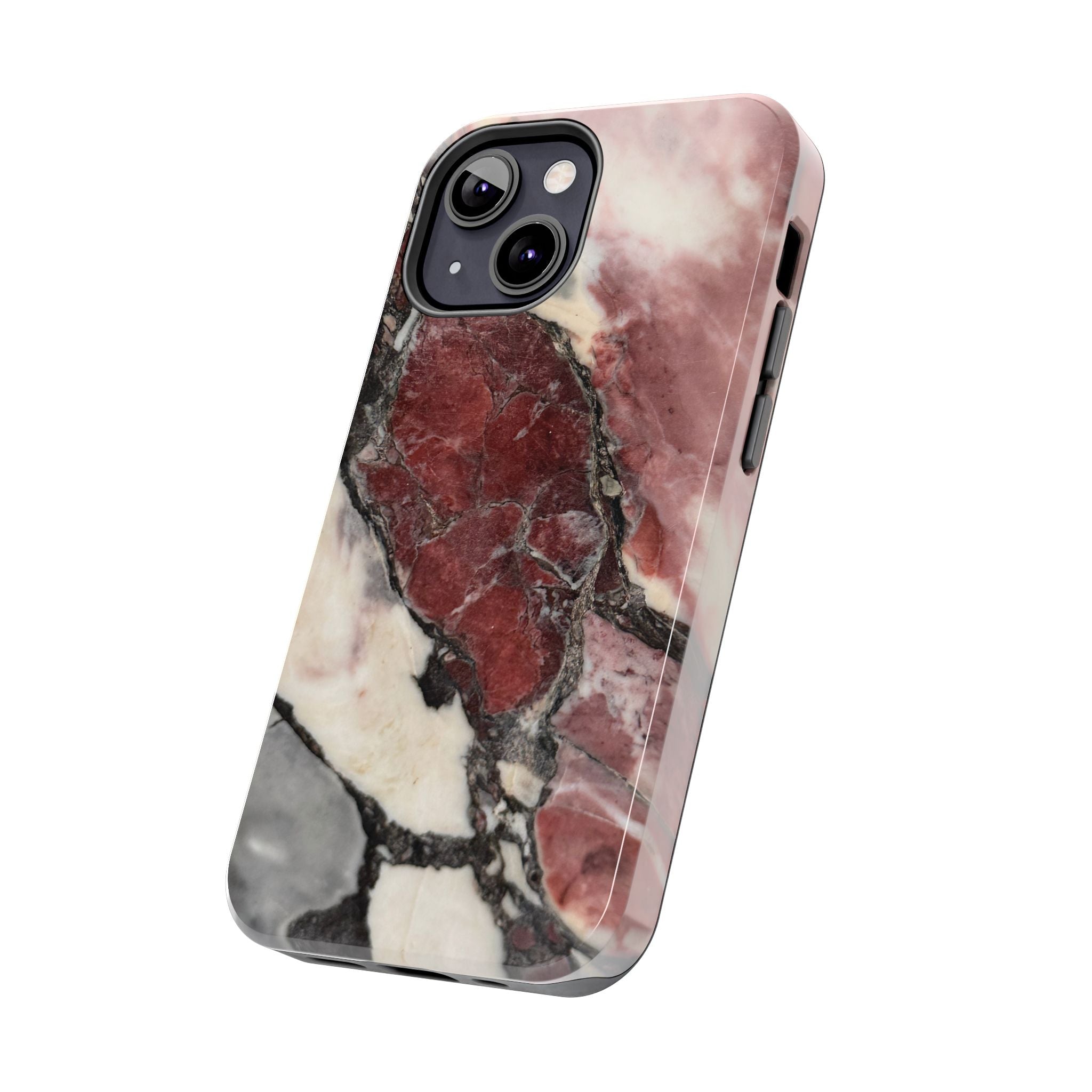 Red Marble Tough Phone Case — Protective Designer Phone Cover