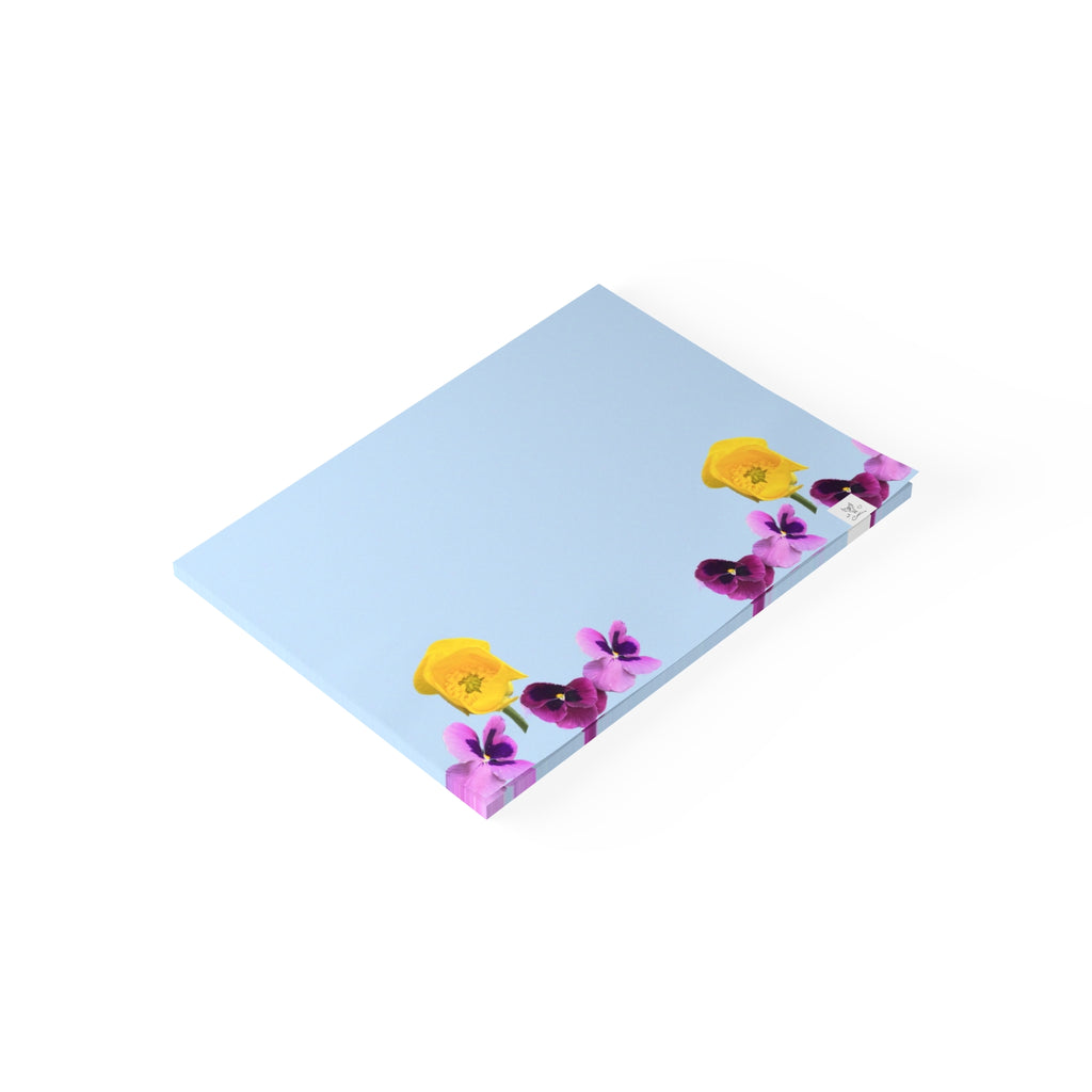 Spring Time Flowers Blue Post-it® Note Pads