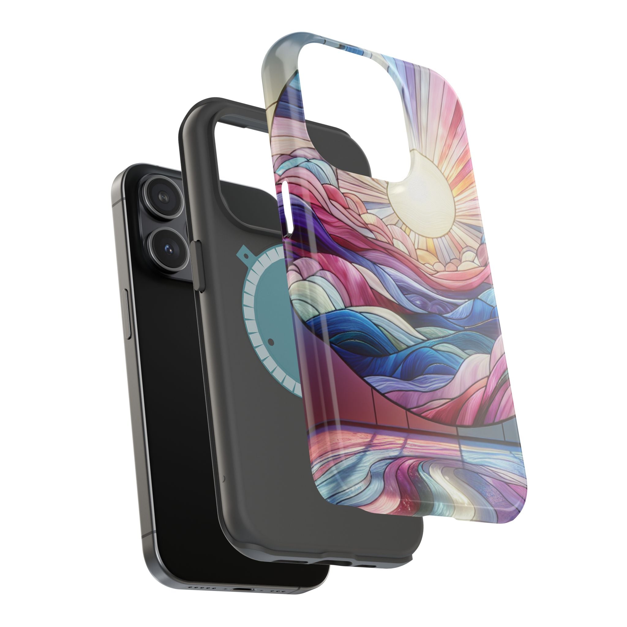 Magnet Tough Cases - Sunrise Stained Glass Design