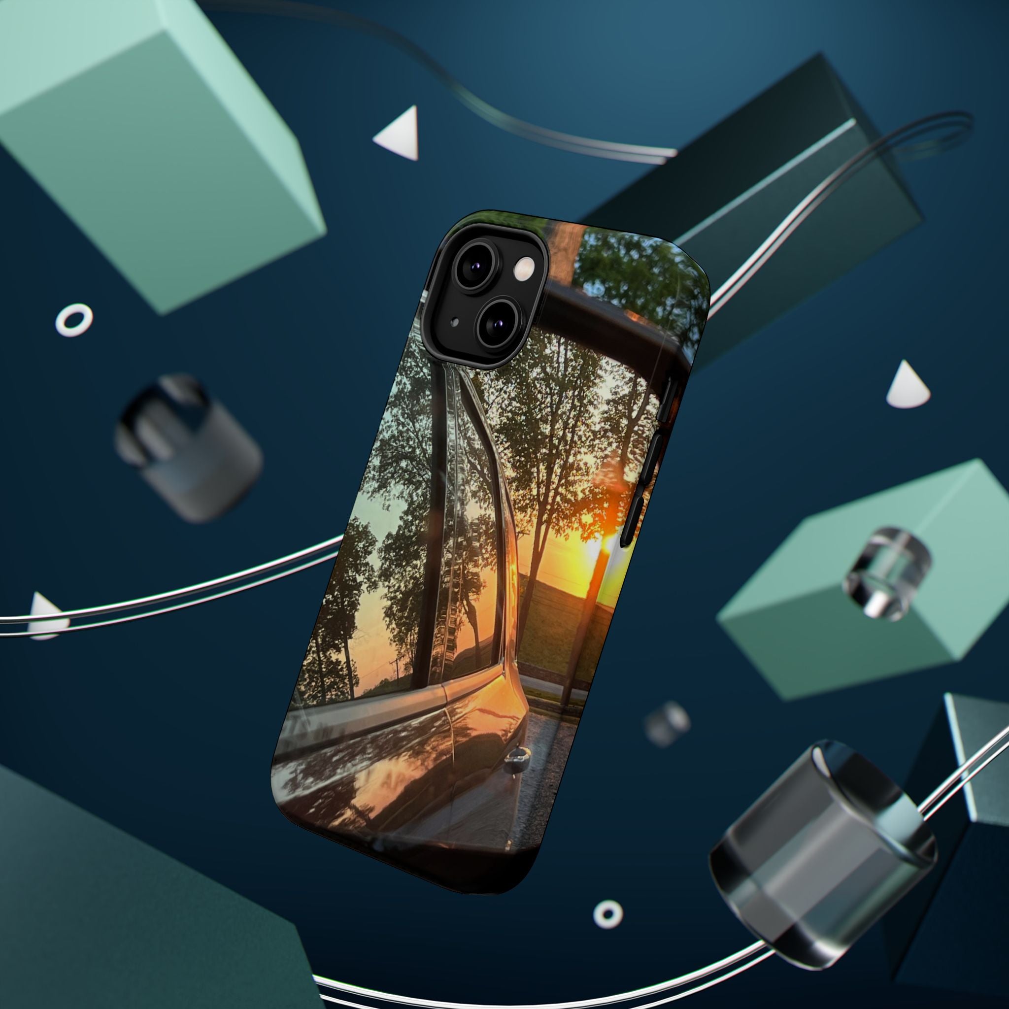 Phone Case — Sunset Reflection Magnetic Impact-Resistant Case