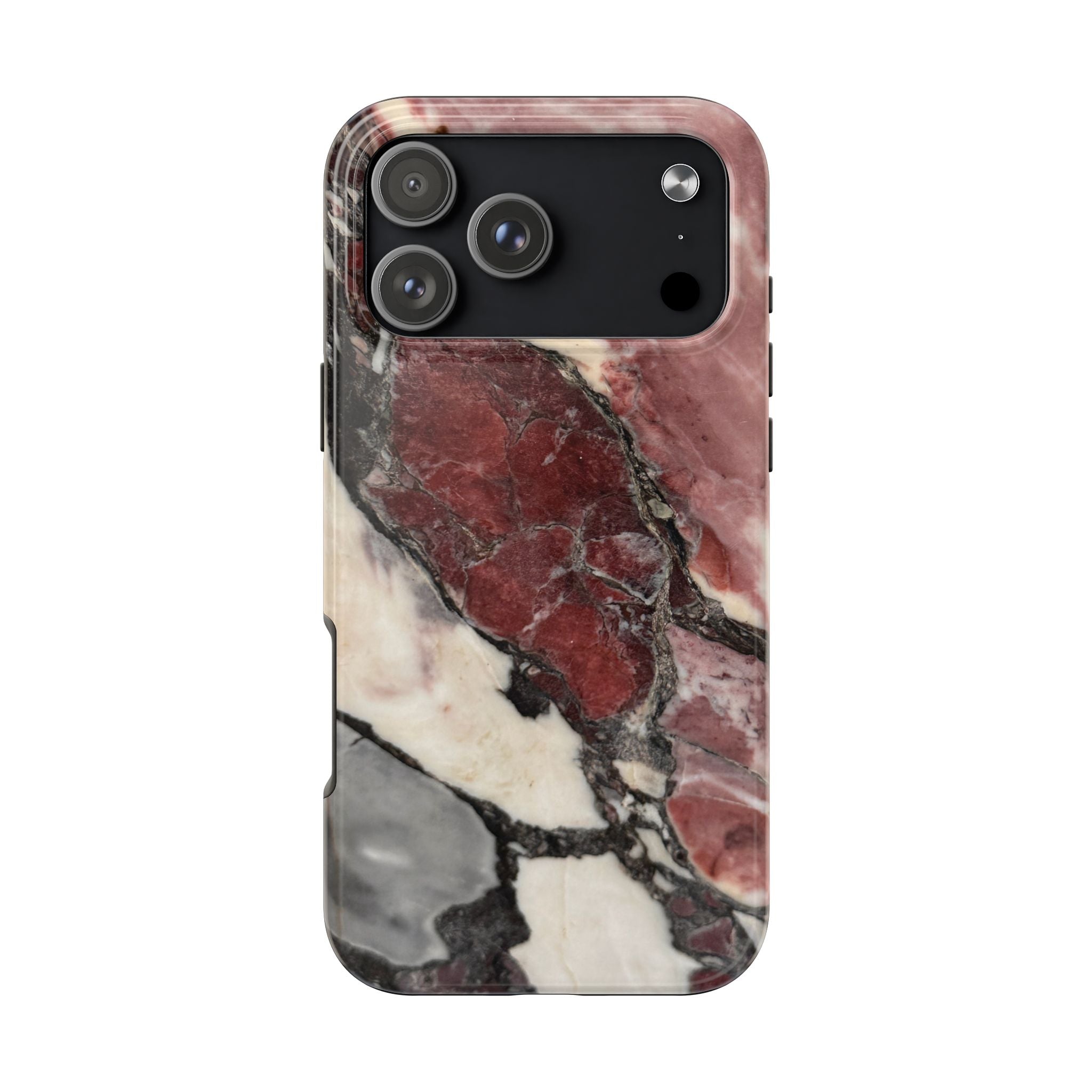Red Marble Tough Phone Case — Protective Designer Phone Cover
