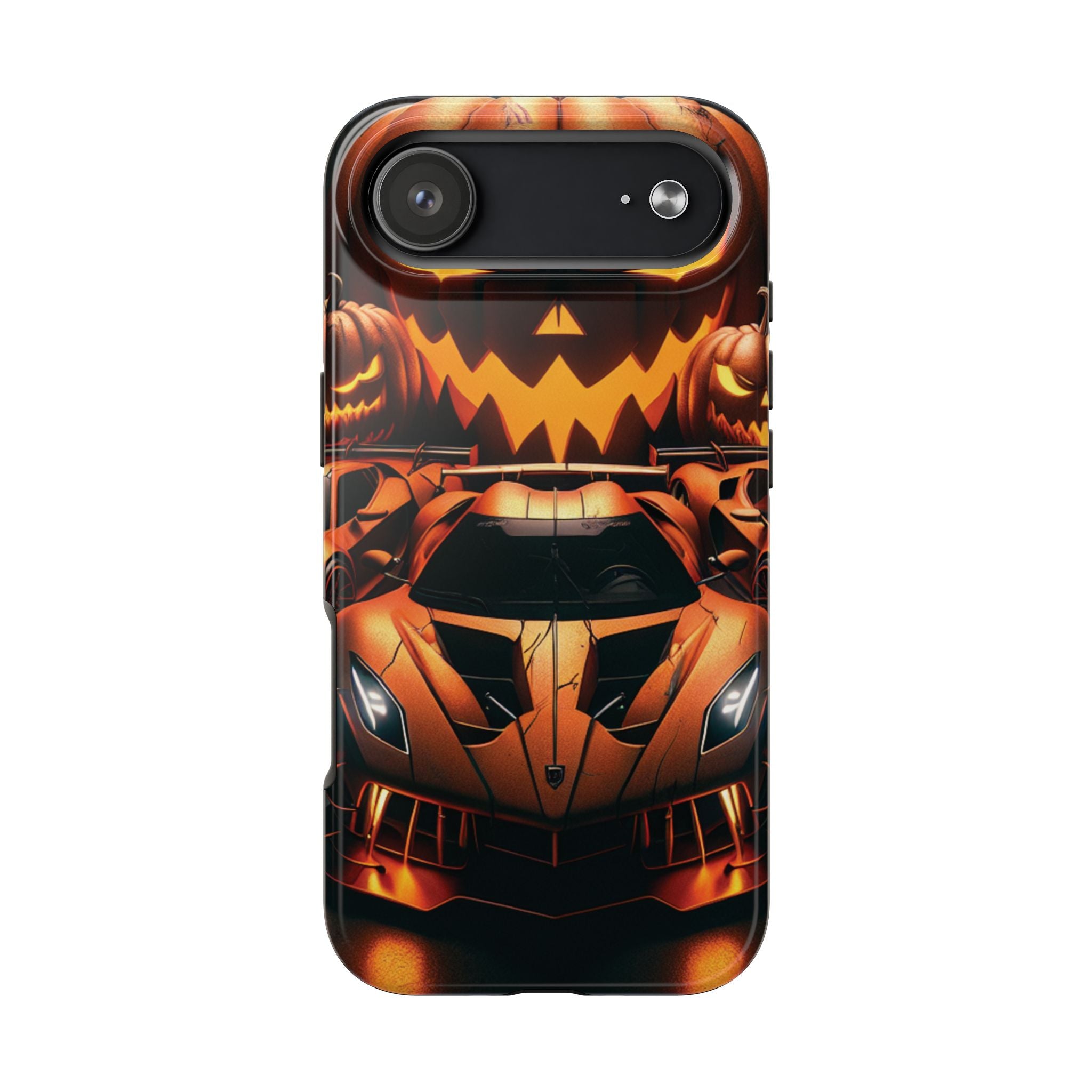 Halloween Supercar Tough Phone Case — Pumpkin Jack-O'-Lantern Design