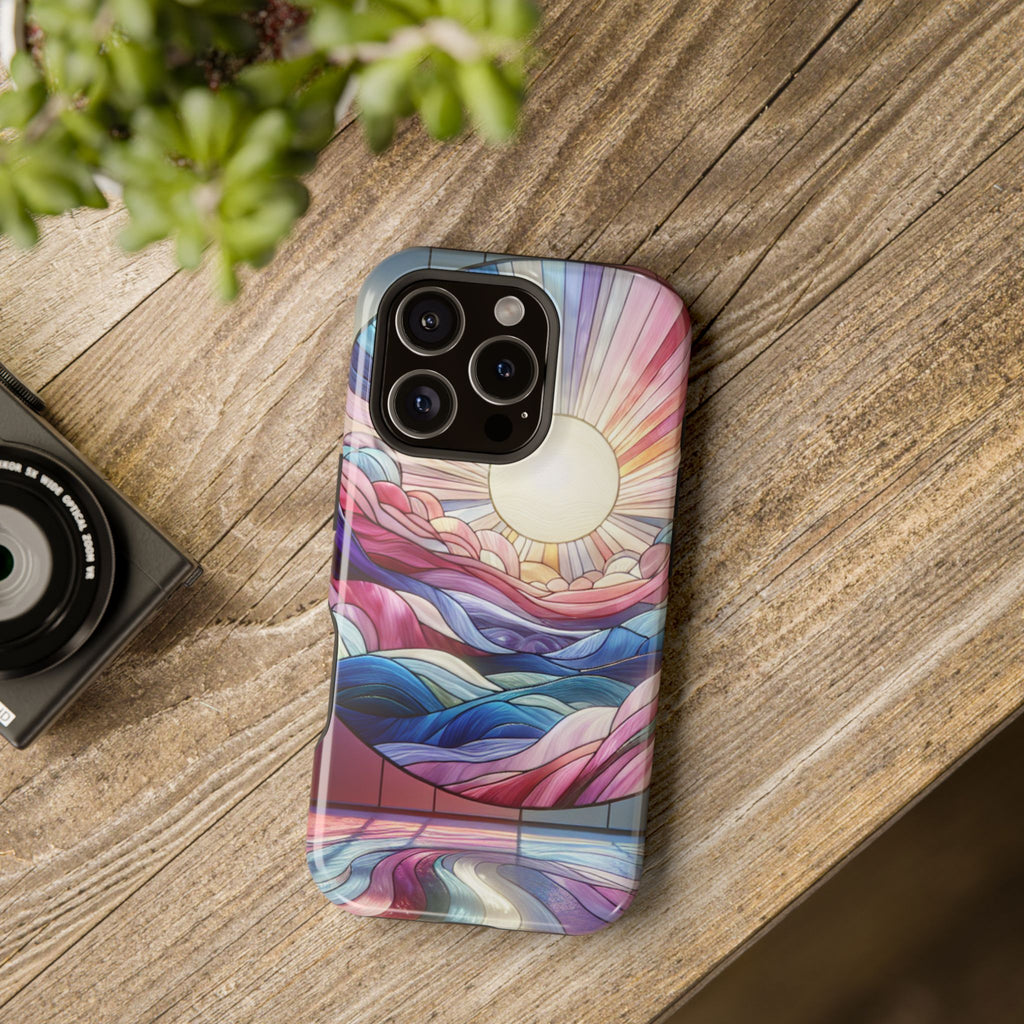 Magnet Tough Cases - Sunrise Stained Glass Design