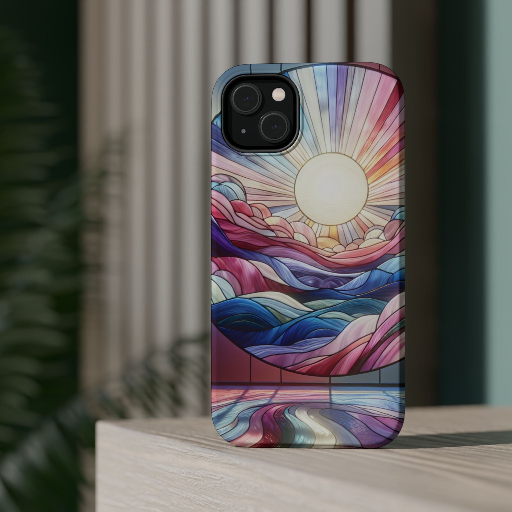 Magnet Tough Cases - Sunrise Stained Glass Design