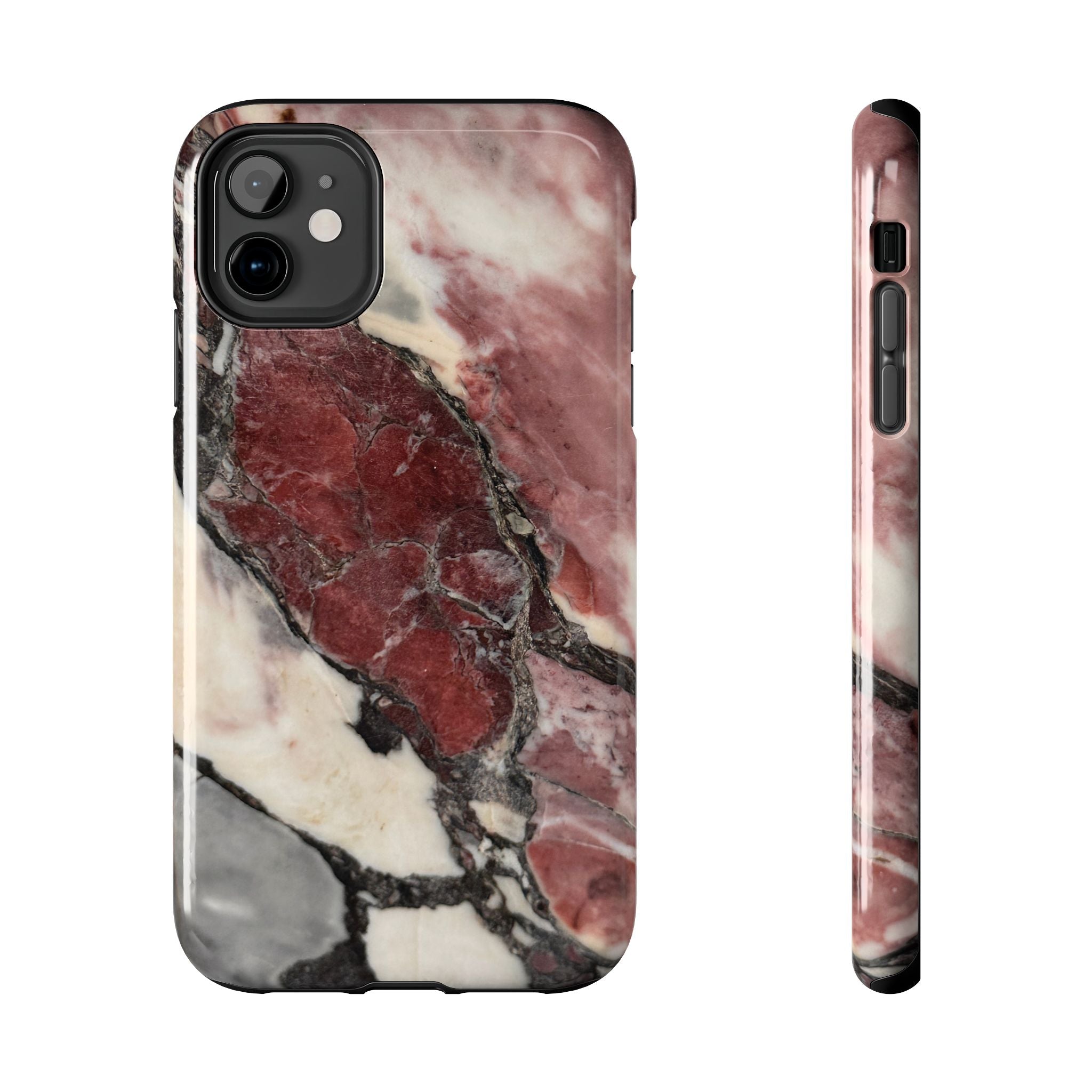 Red Marble Tough Phone Case — Protective Designer Phone Cover