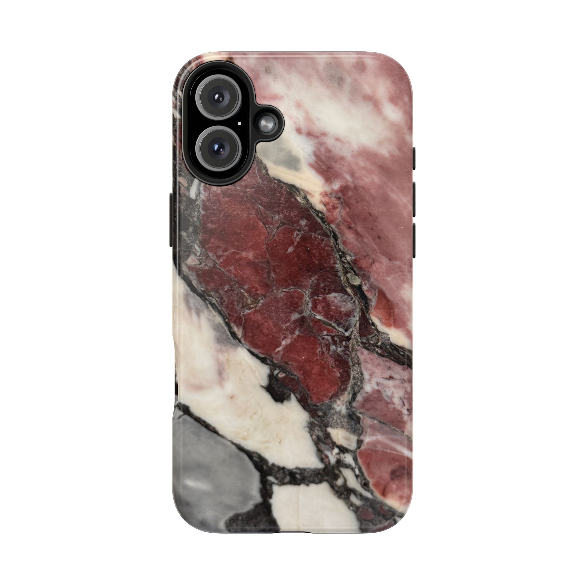 Red Marble Tough Phone Case — Protective Designer Phone Cover