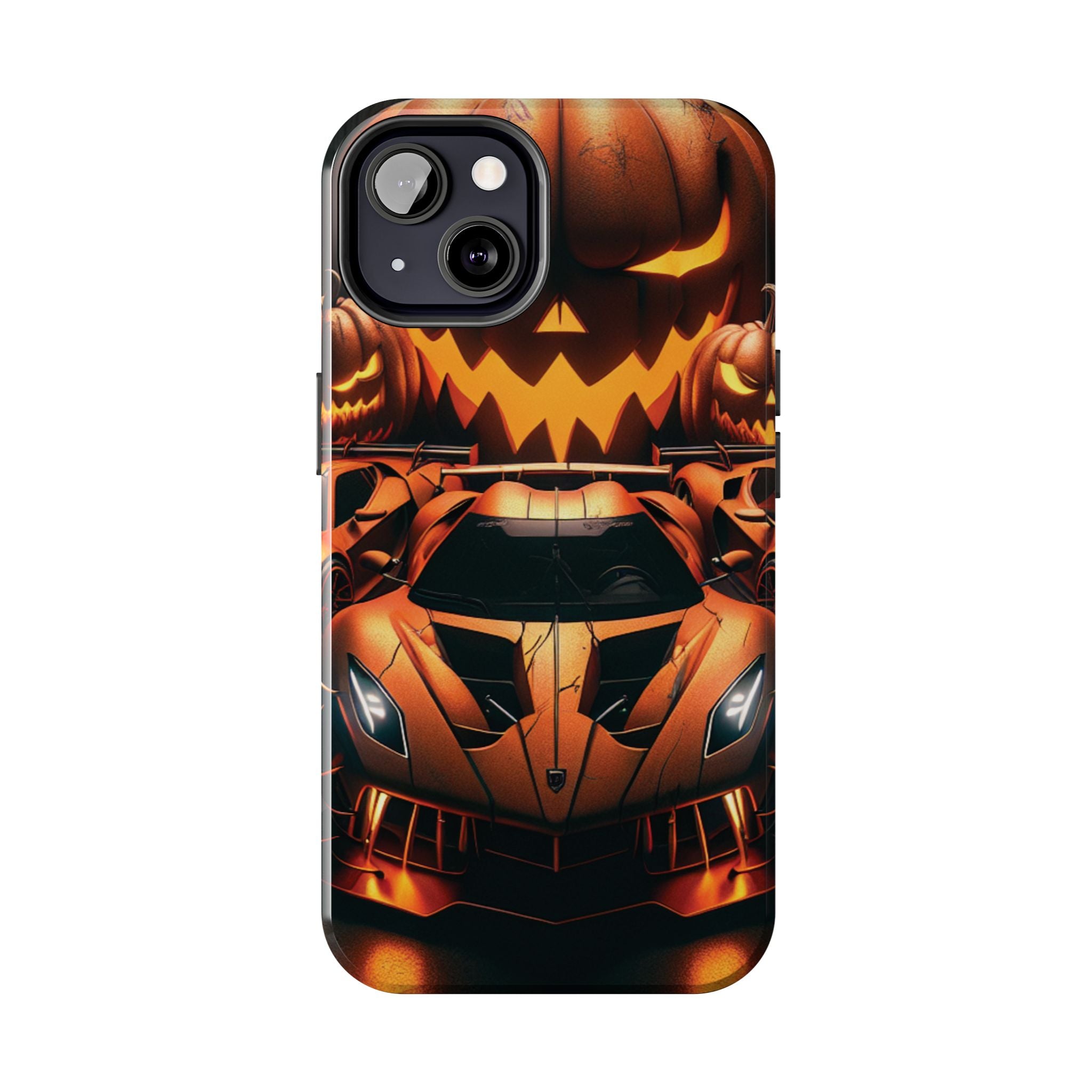 Halloween Supercar Tough Phone Case — Pumpkin Jack-O'-Lantern Design