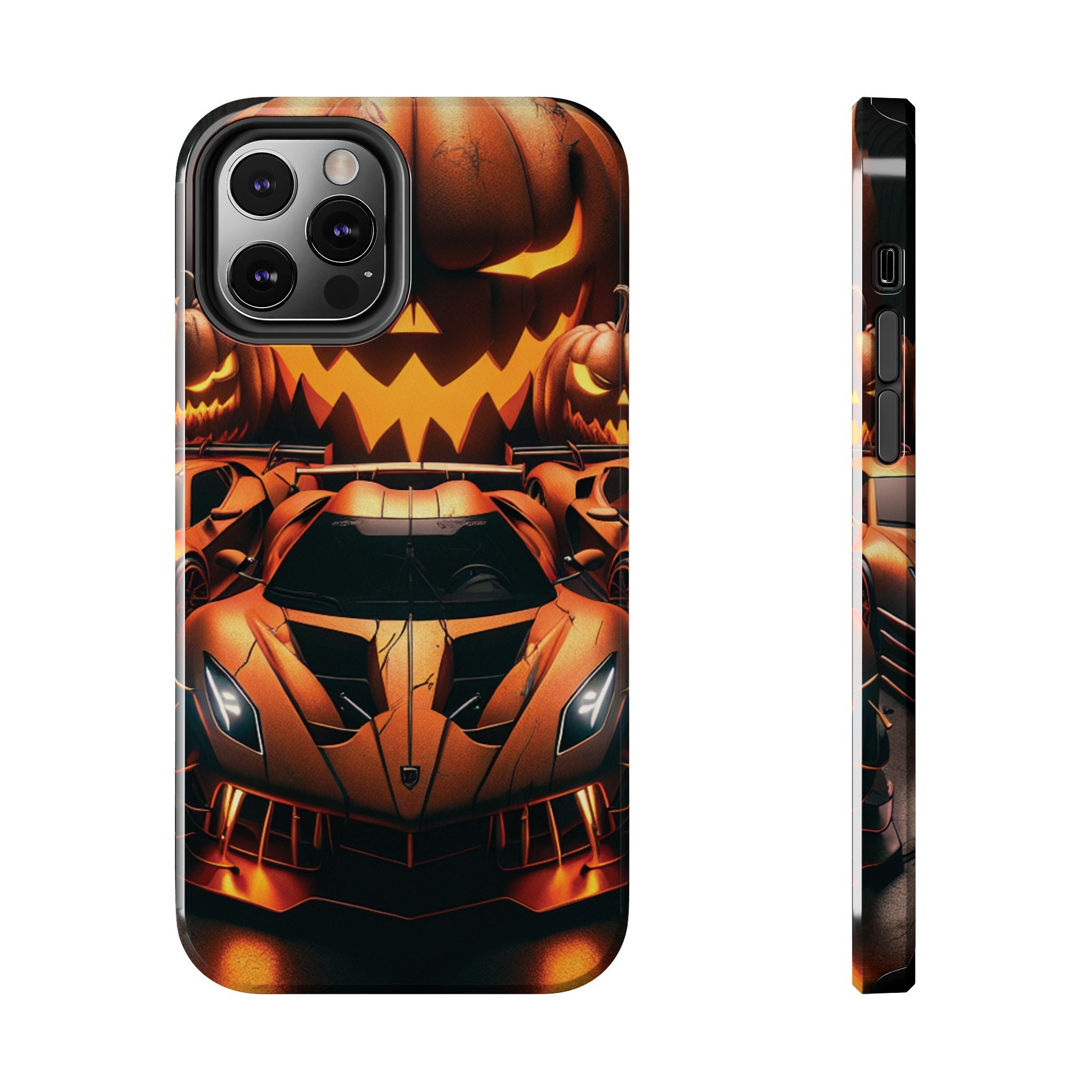 Halloween Supercar Tough Phone Case — Pumpkin Jack-O'-Lantern Design