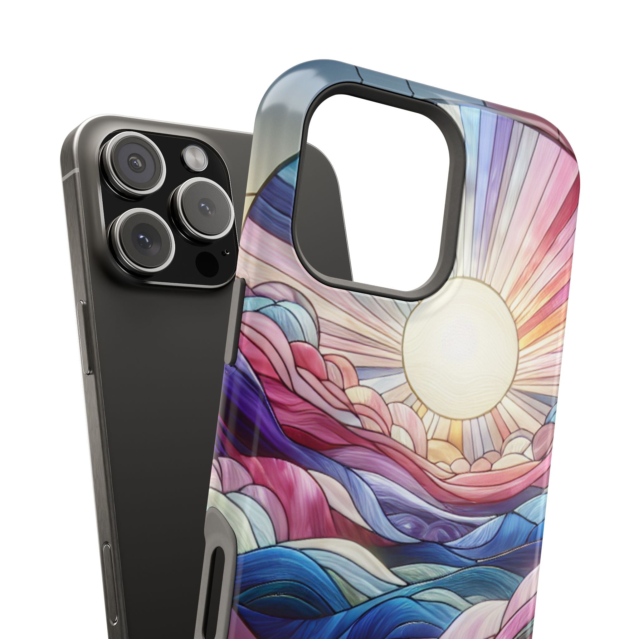 Magnet Tough Cases - Sunrise Stained Glass Design