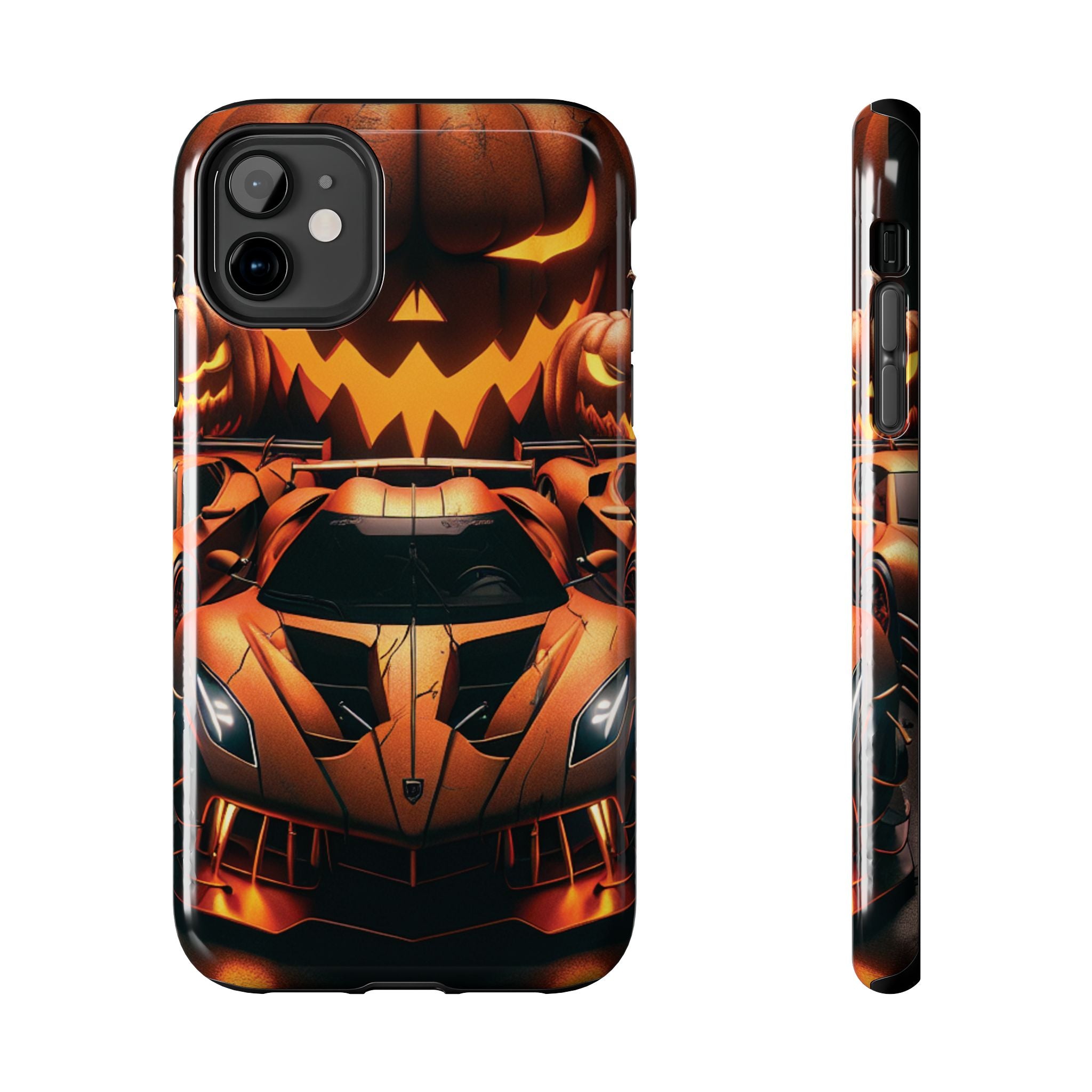 Halloween Supercar Tough Phone Case — Pumpkin Jack-O'-Lantern Design