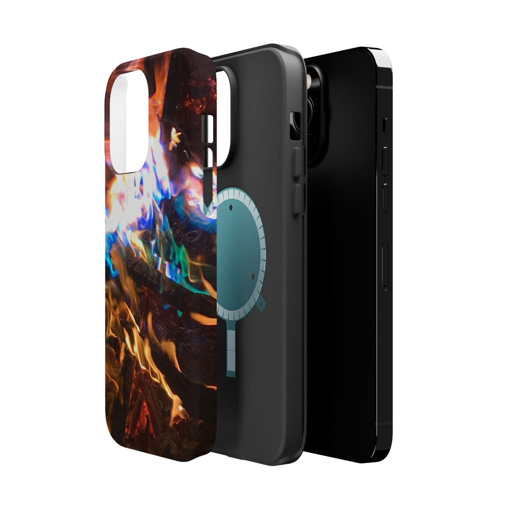 Aurora Flame Phone Case - Magnetic Impact-Resistant iPhone Cover