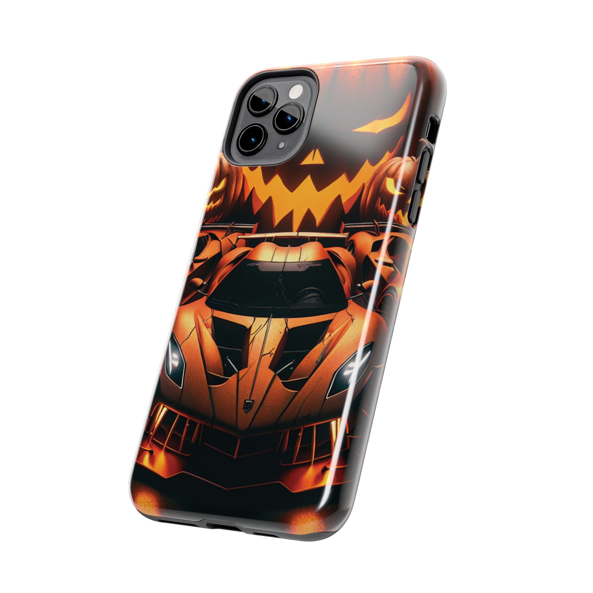 Halloween Supercar Tough Phone Case — Pumpkin Jack-O'-Lantern Design