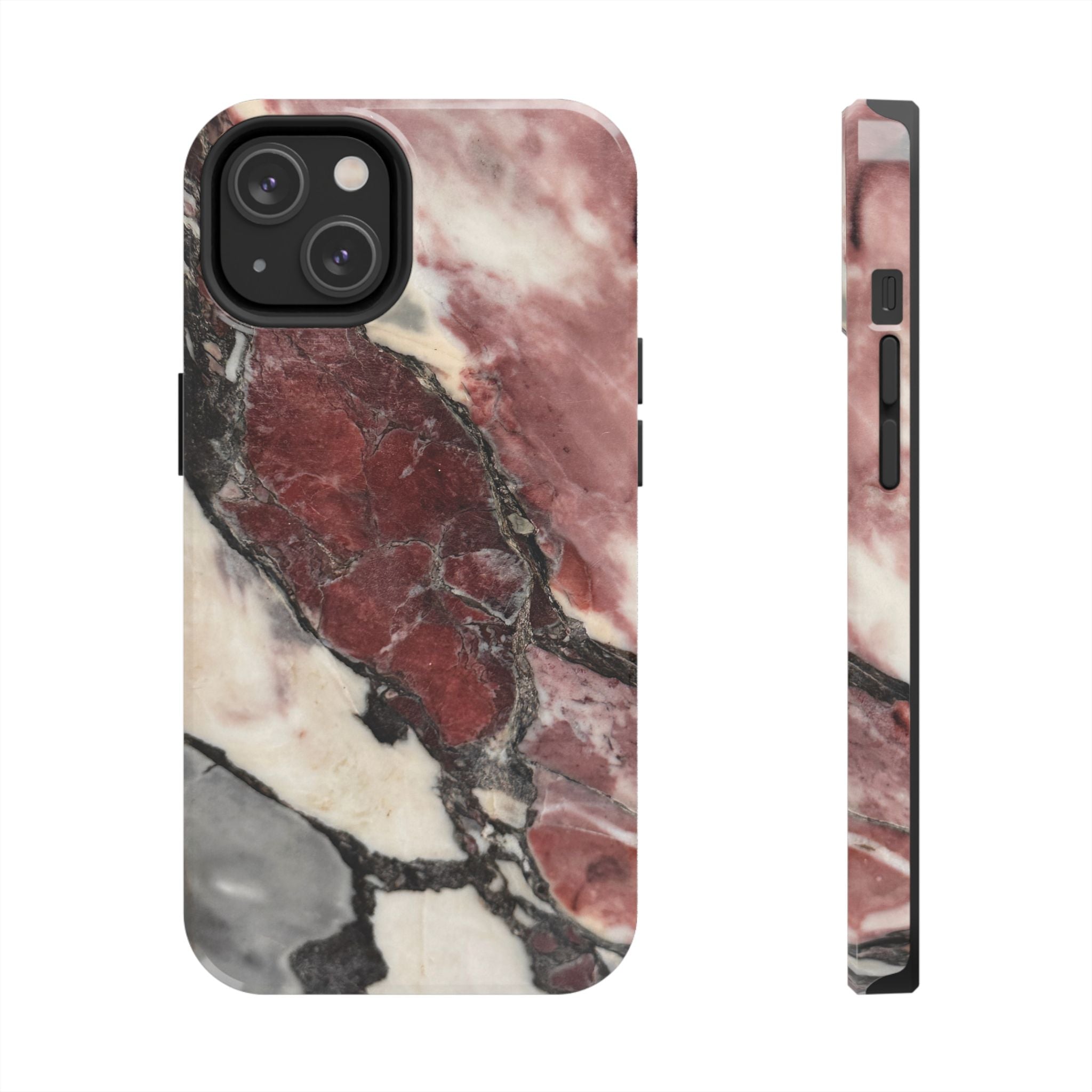 Red Marble Tough Phone Case — Protective Designer Phone Cover