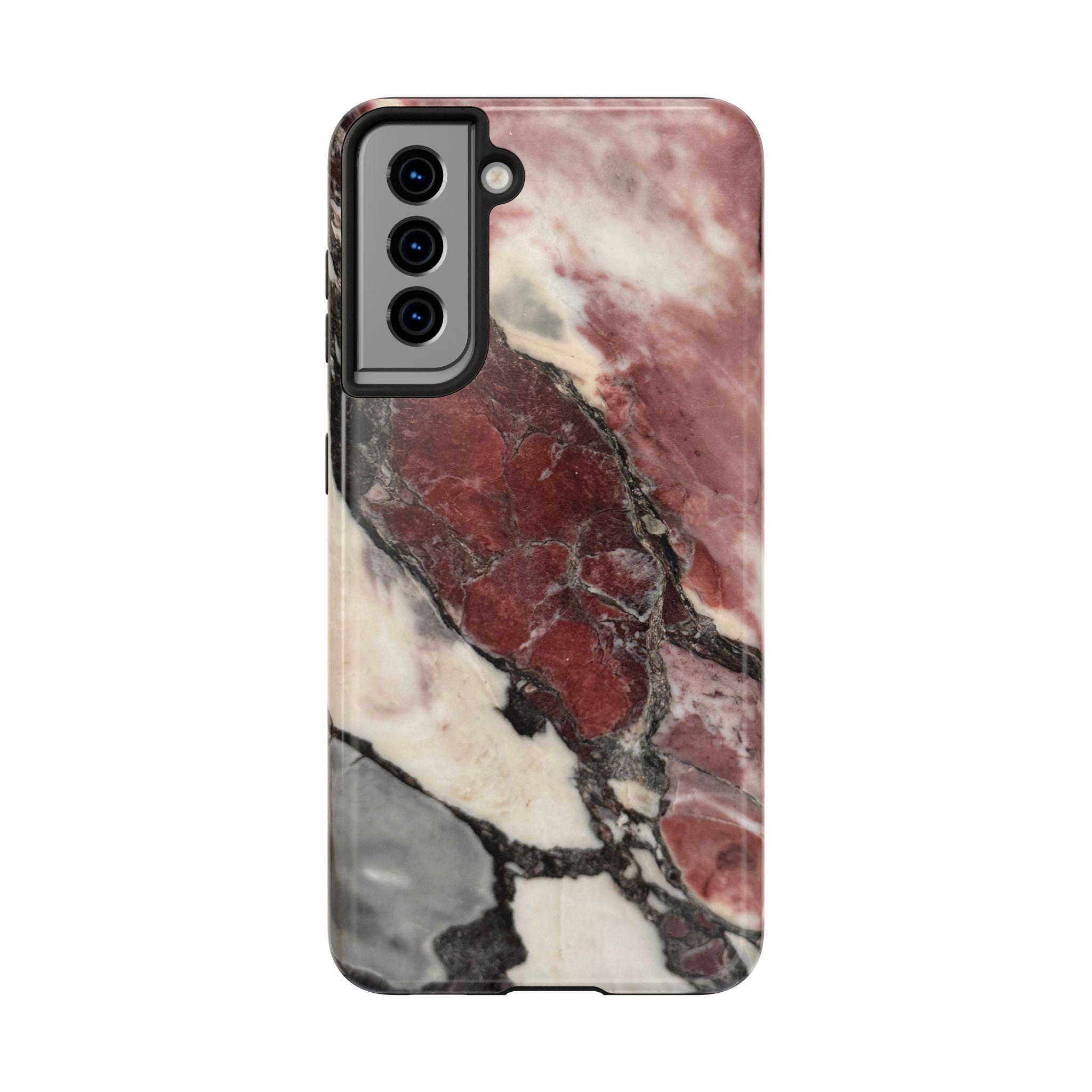 Red Marble Tough Phone Case — Protective Designer Phone Cover