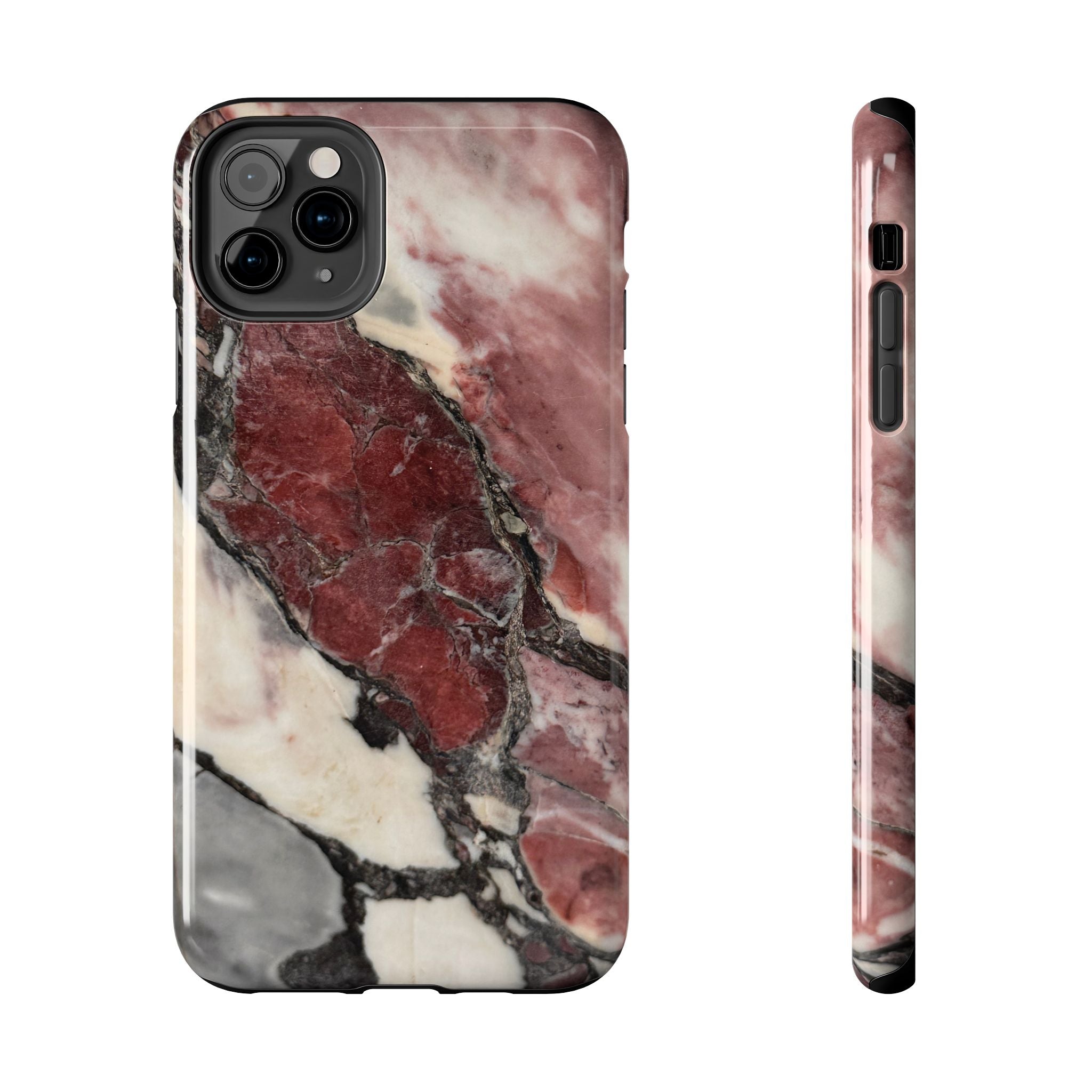 Red Marble Tough Phone Case — Protective Designer Phone Cover