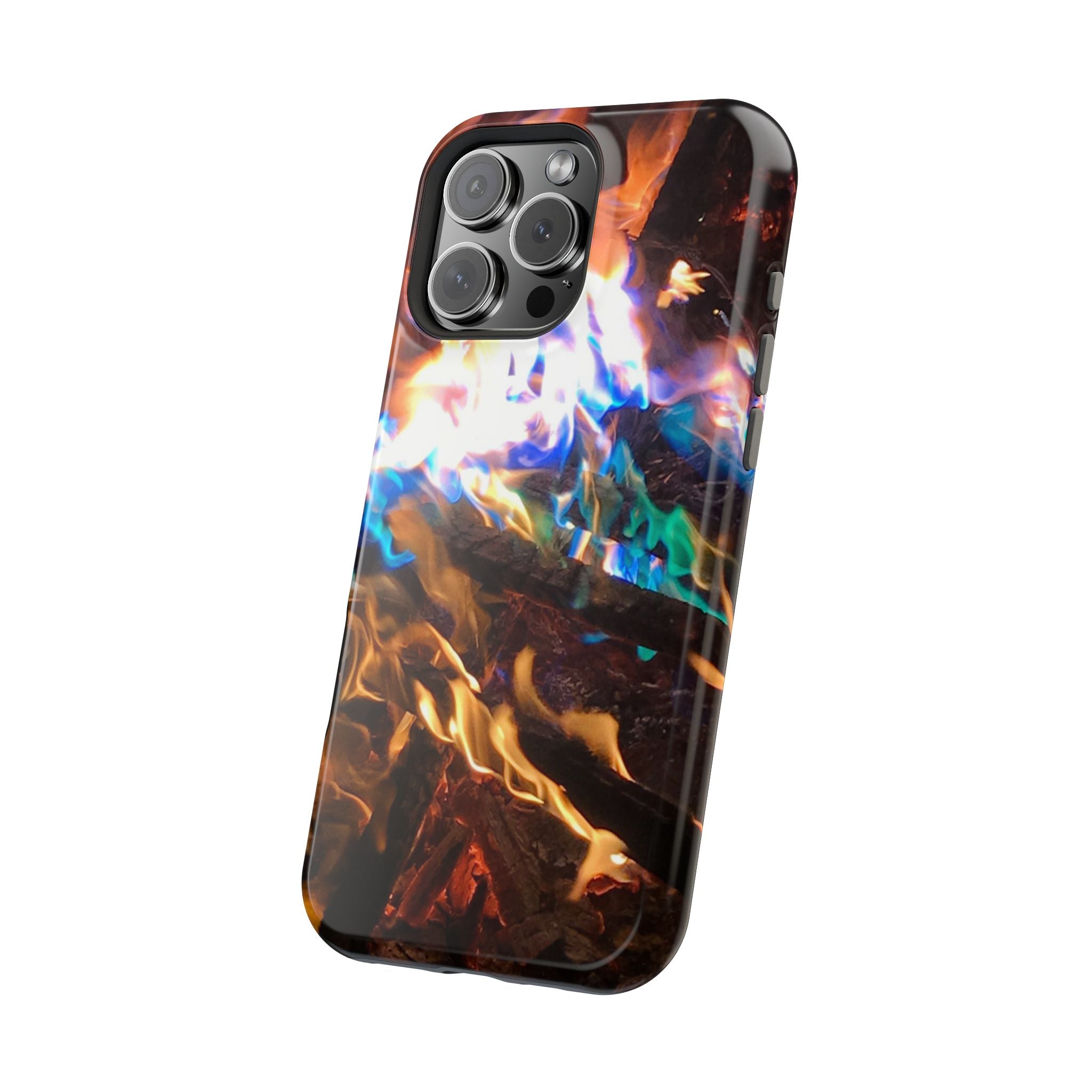 Aurora Flame Phone Case - Magnetic Impact-Resistant iPhone Cover
